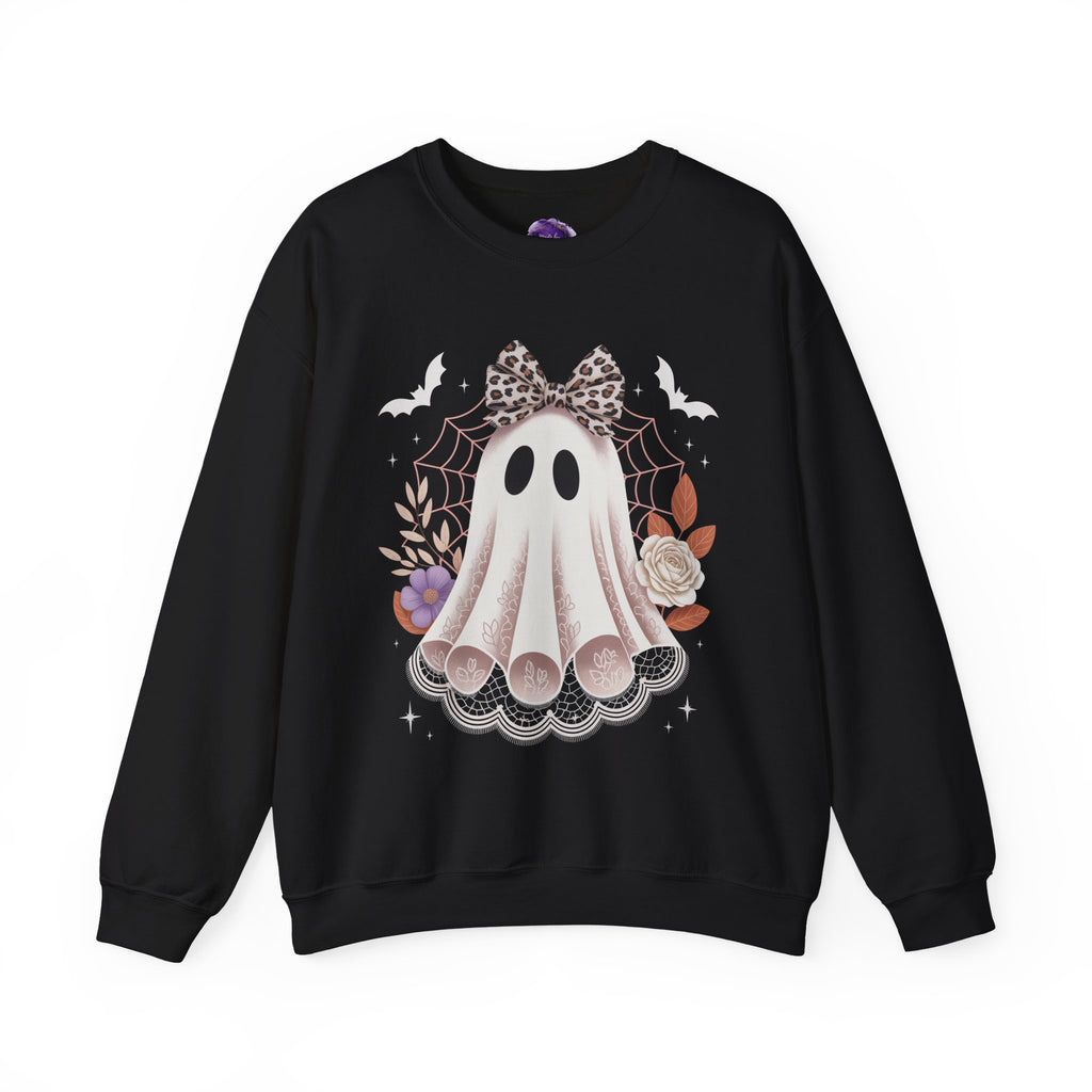 Halloween Ghosts Sweatshirt, Cozy Halloween Apparel, Unisex Crewneck, Fall Fashion, Spooky Season Gift, Boo-Themed Clothing