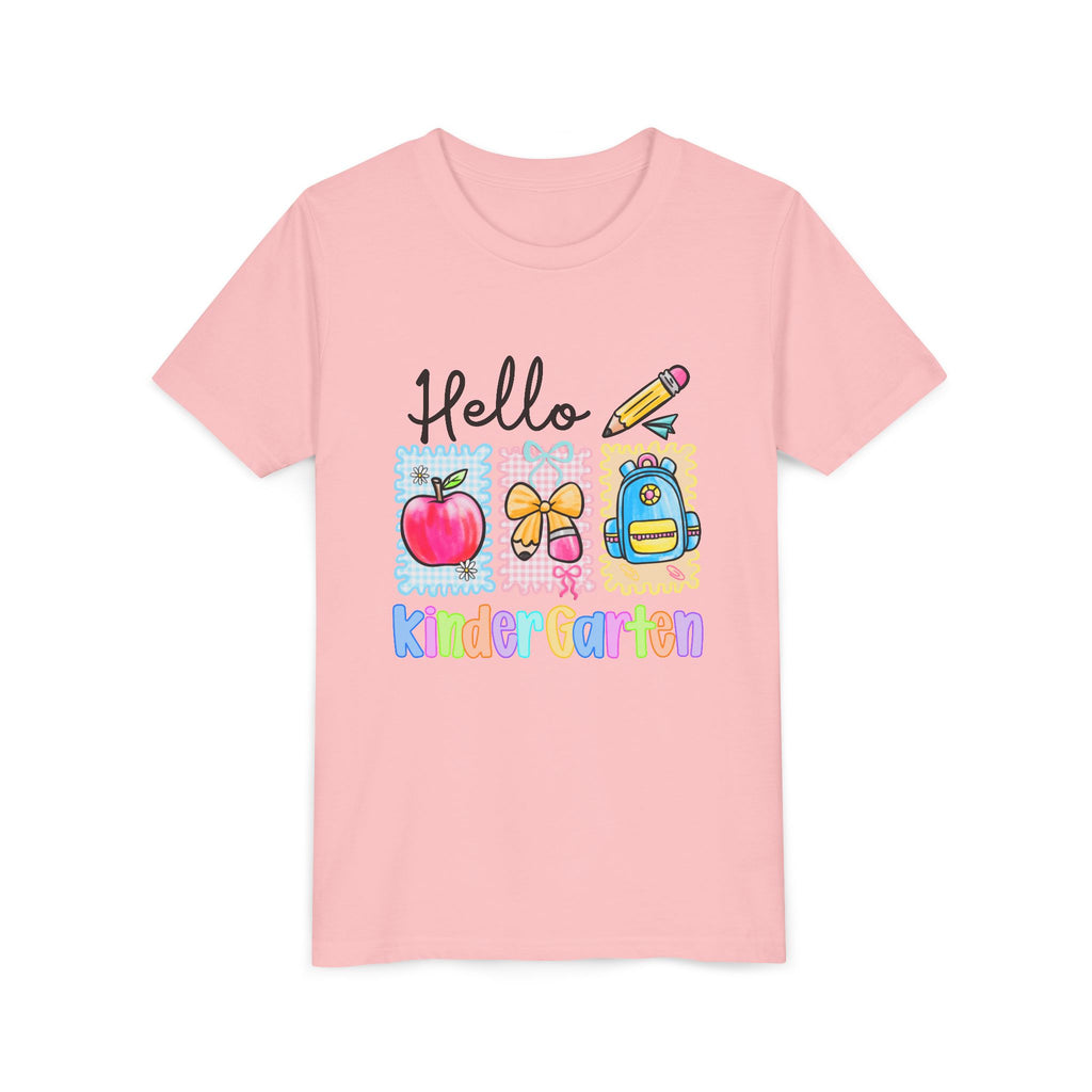 HELLO KINDERGARTEN T-shirt, back to school, youth