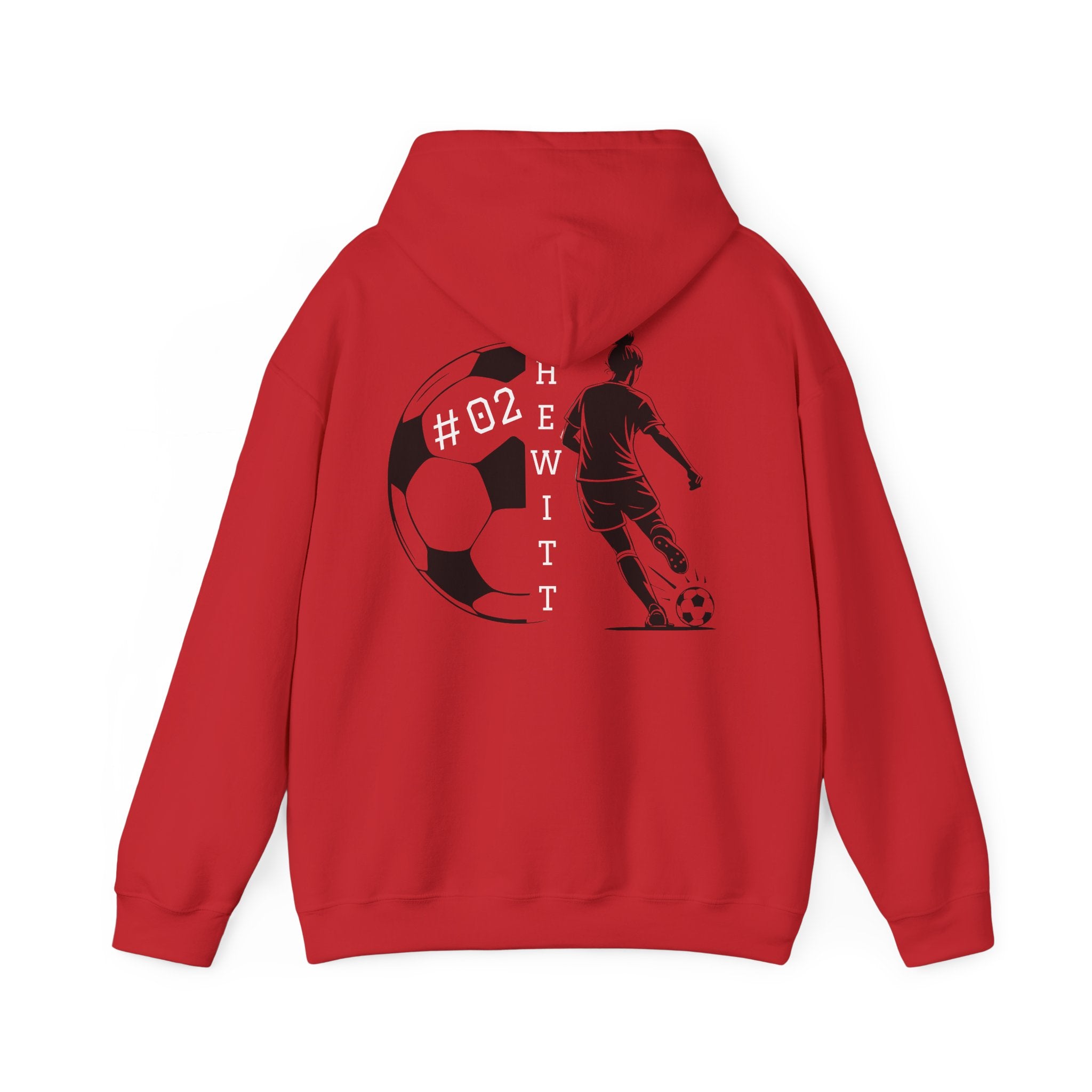 Personalized Soccer Hooded Sweatshirt | Sports Hoodie for Fans, Gift for Athletes, Casual Wear, Team Spirit Apparel