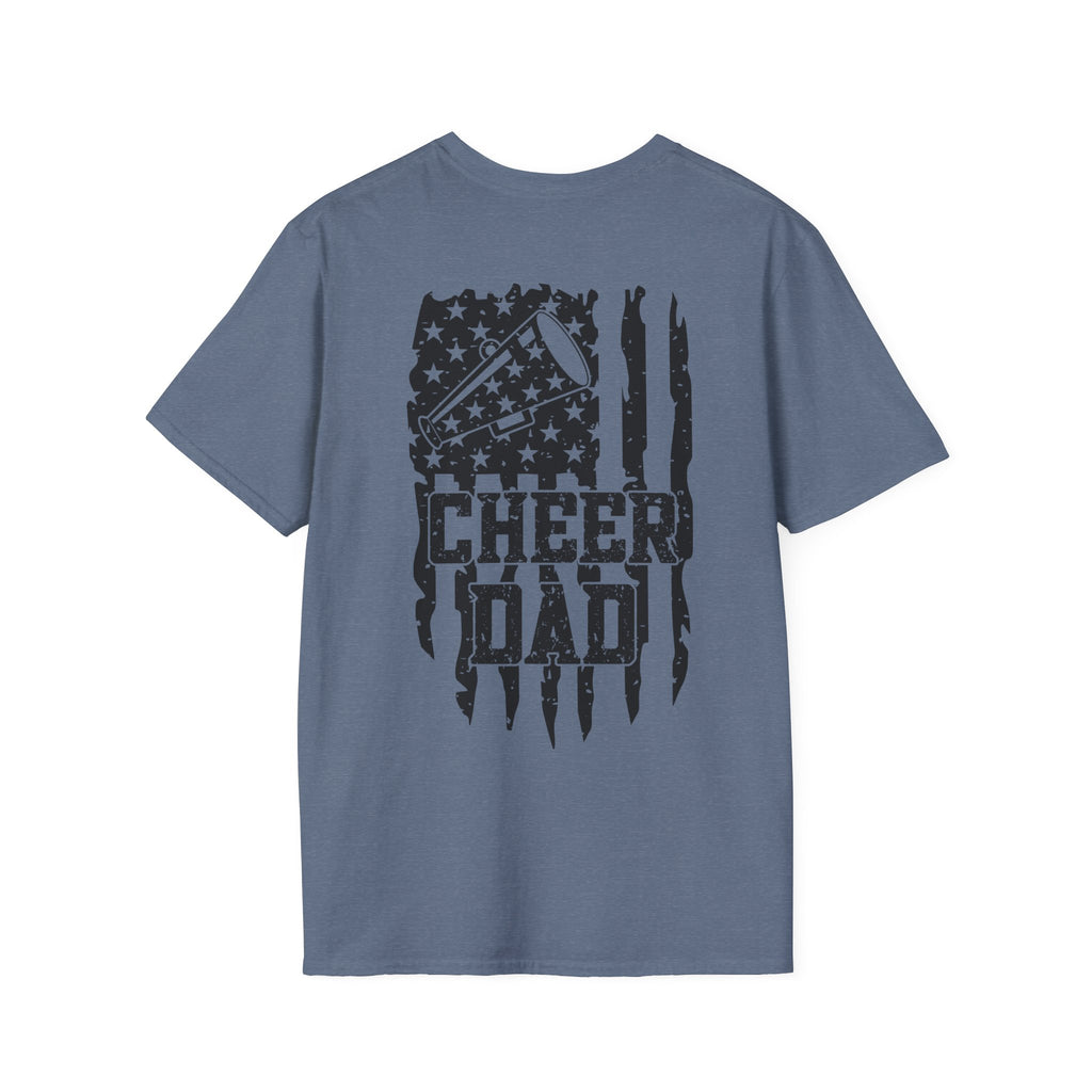 CHEER DAD T-shirt, Unisex Tee, Sporty Apparel for Game Day, Perfect for Cheer Dads, Great Gift Idea