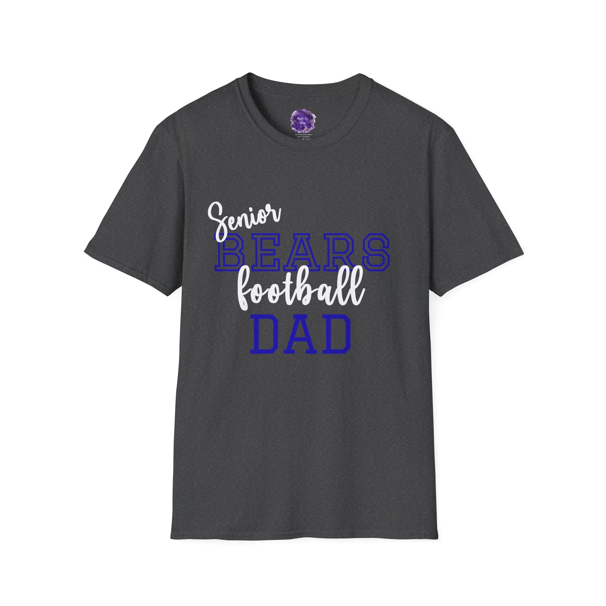 Senior Football Dad T-shirt, Unisex Tee, Sporty Apparel for Game Day, Perfect for Football Dads, Great Gift Idea