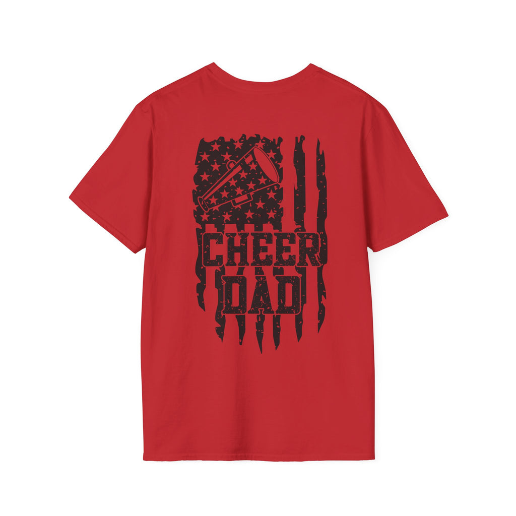 CHEER DAD T-shirt, Unisex Tee, Sporty Apparel for Game Day, Perfect for Cheer Dads, Great Gift Idea