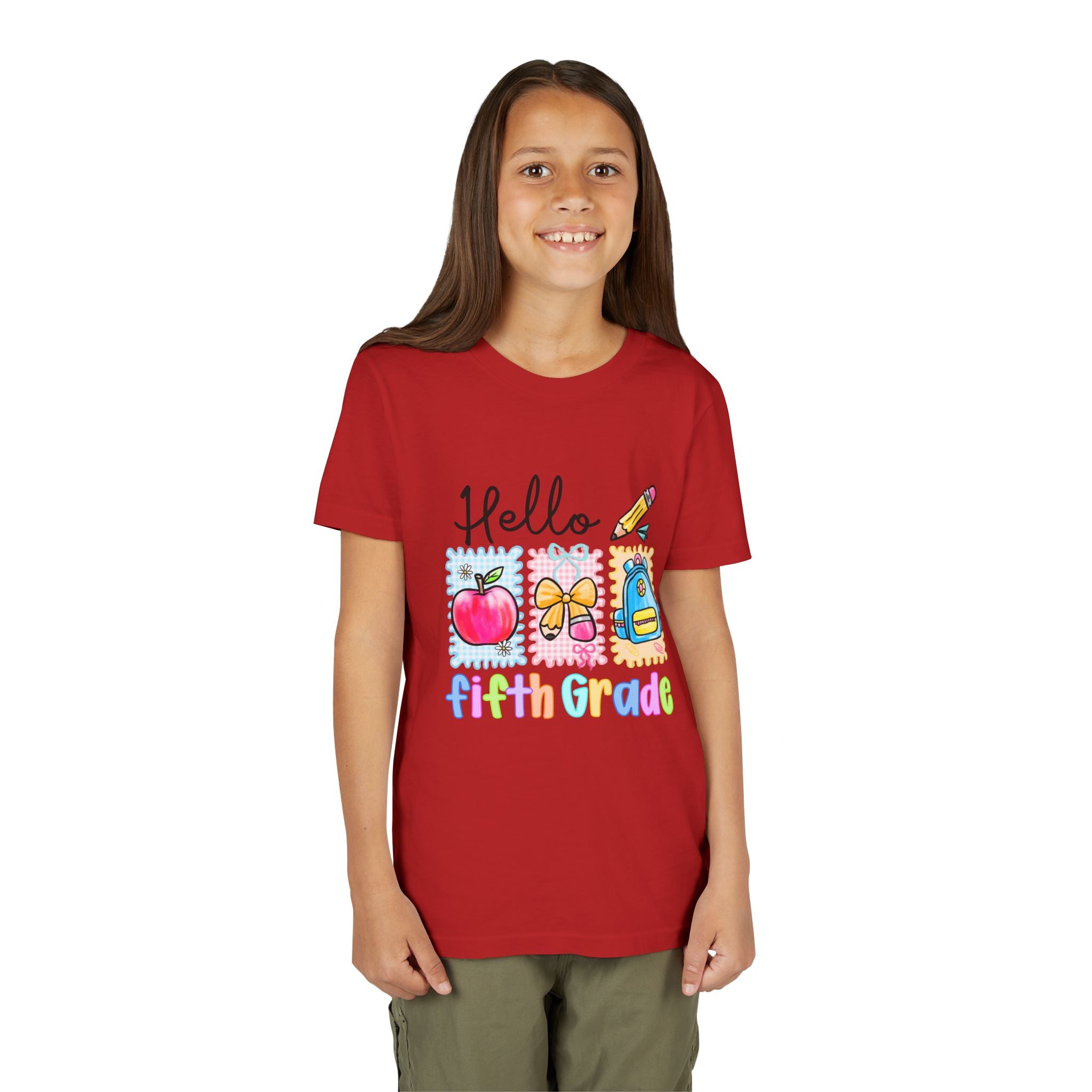 HELLO 5TH GRADE, T-shirt, back to school, youth