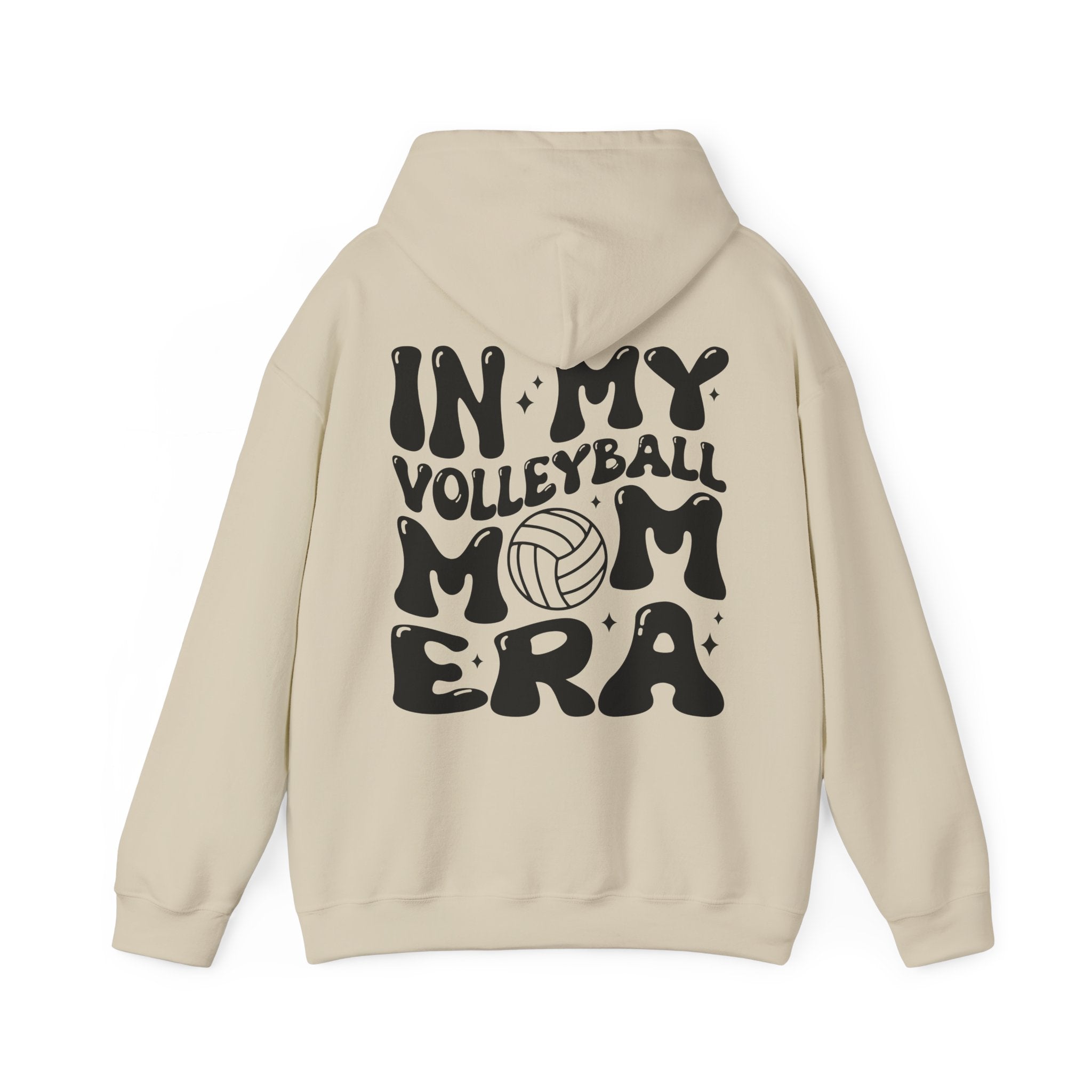 Volleyball Mom Era Hoodie Sweatshirt, print on back, personalization available on front