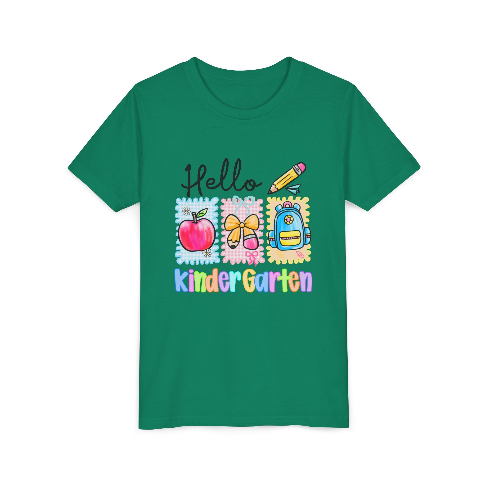 HELLO KINDERGARTEN T-shirt, back to school, youth