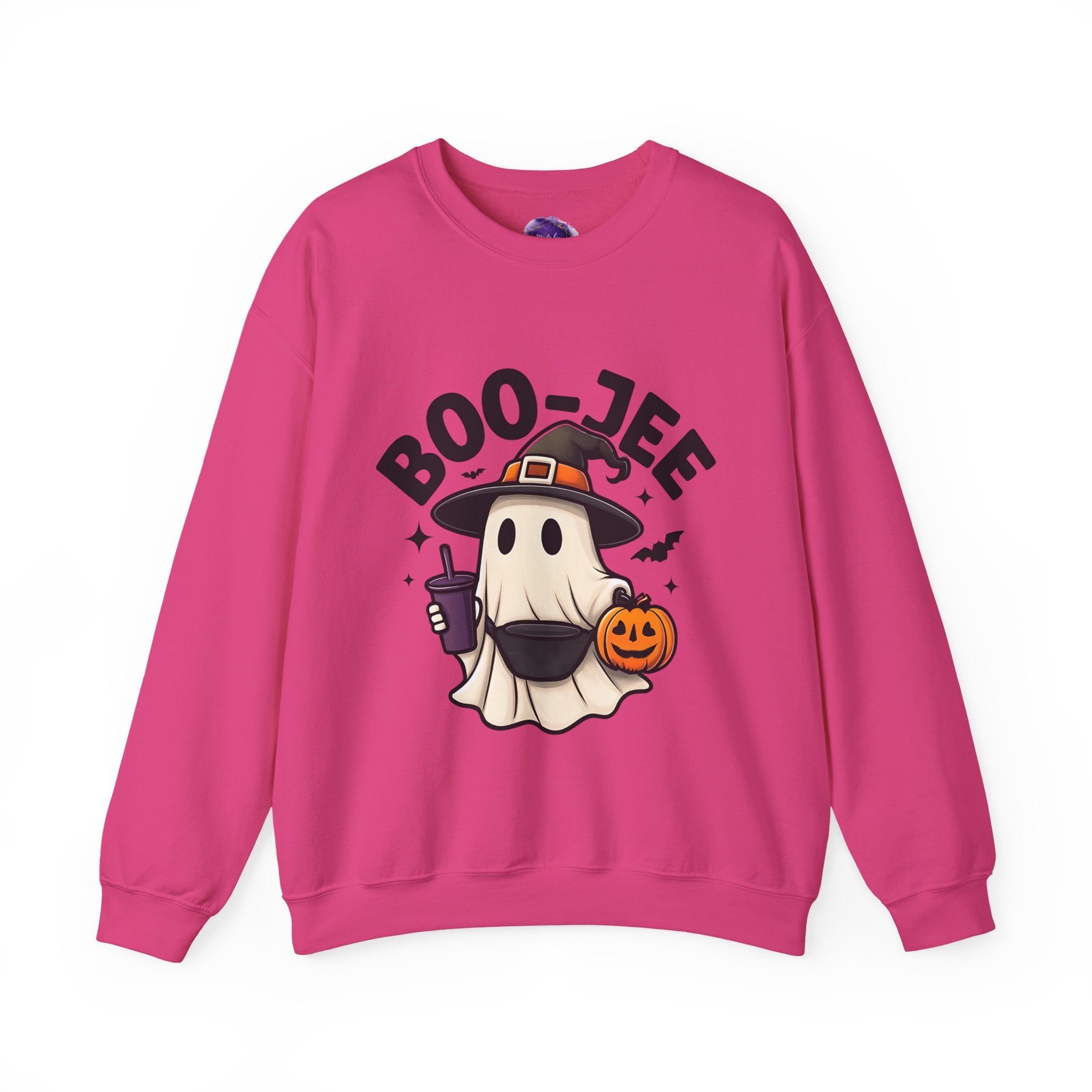 Boo-Jee Ghost Sweatshirt for Halloween, Unisex Crewneck, Cozy Fall Apparel, Spooky Season Fashion, Ghost Lover Gift