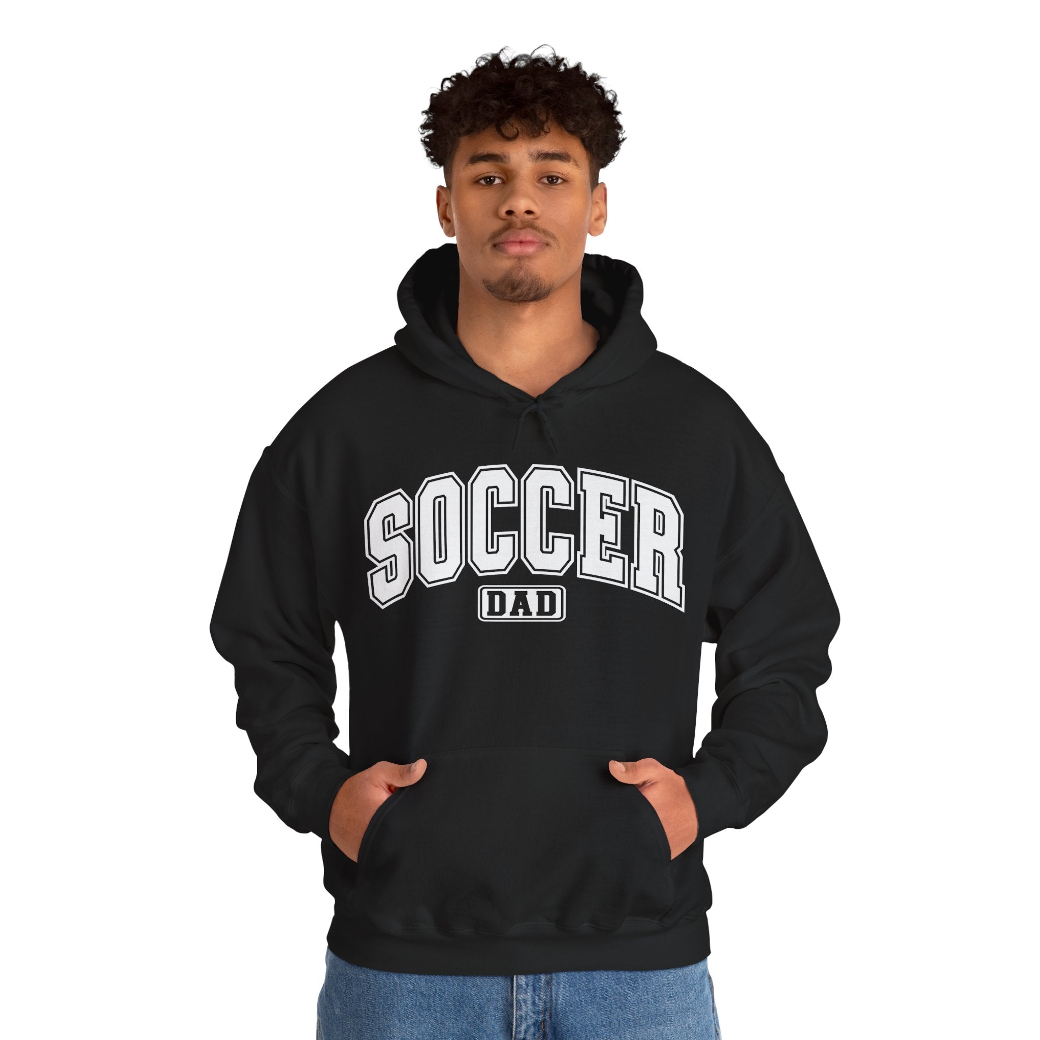 Soccer Dad Hoodie, Unisex Heavy Blend Hoodie for Sports Fans, Personalized Sweatshirt, Game Day Apparel