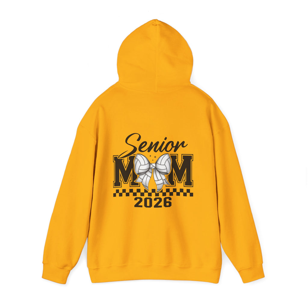 Custom Senior Volleyball Mom Hoodie, Graduation Gift, Personalized Sweatshirt, Unisex Hooded Sweatshirt, Class of 2026 Apparel