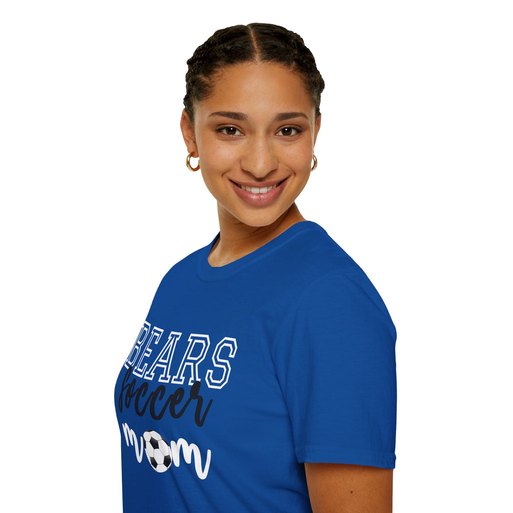 Bears Soccer Mom T-Shirt, Sporty Graphic Tee, Perfect for Team Spirit, Gift for Mom, Casual Wear,