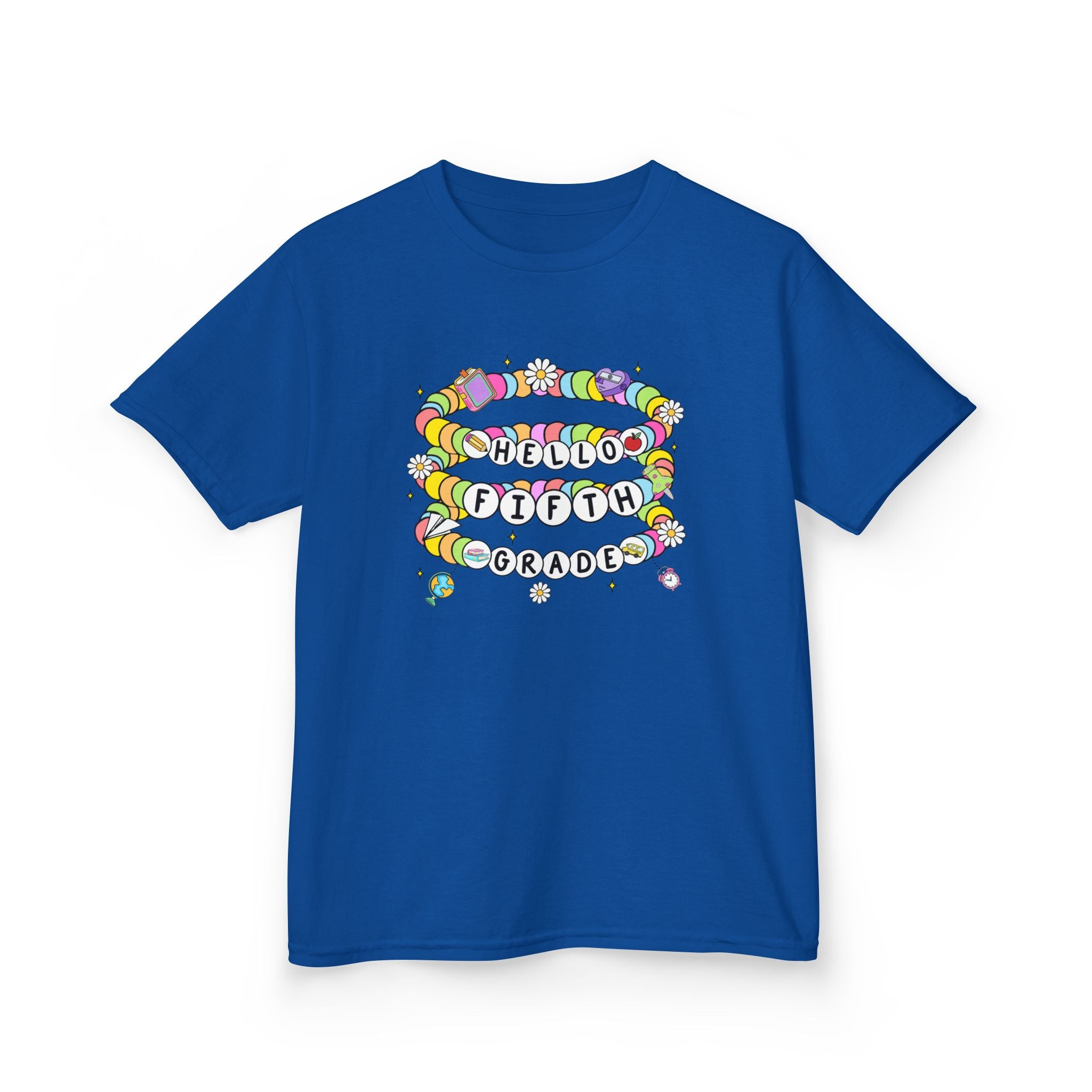 HELLO 5TH GRADE, Kids Tee, Back to School Shirt, Kids Cotton T-Shirt