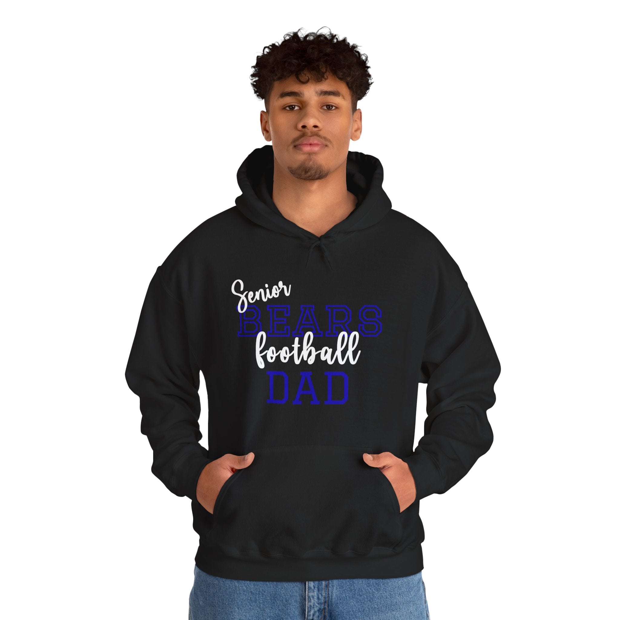 Senior Bears Football Dad Hoodie | Unisex Heavy Blend™ Sweatshirt | Unique Gift for Dad, Sports Apparel, Team Spirit Wear