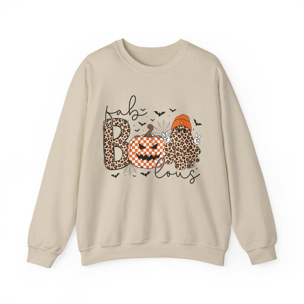 Fabulous Halloween Sweatshirt, Cozy Fall Fashion, Pumpkin Sweatshirt, Unisex Crewneck, Halloween Outfit, Spooky Season Apparel