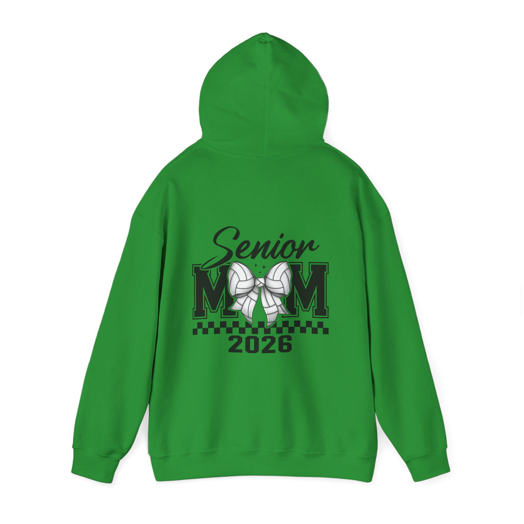 Custom Senior Volleyball Mom Hoodie, Graduation Gift, Personalized Sweatshirt, Unisex Hooded Sweatshirt, Class of 2026 Apparel