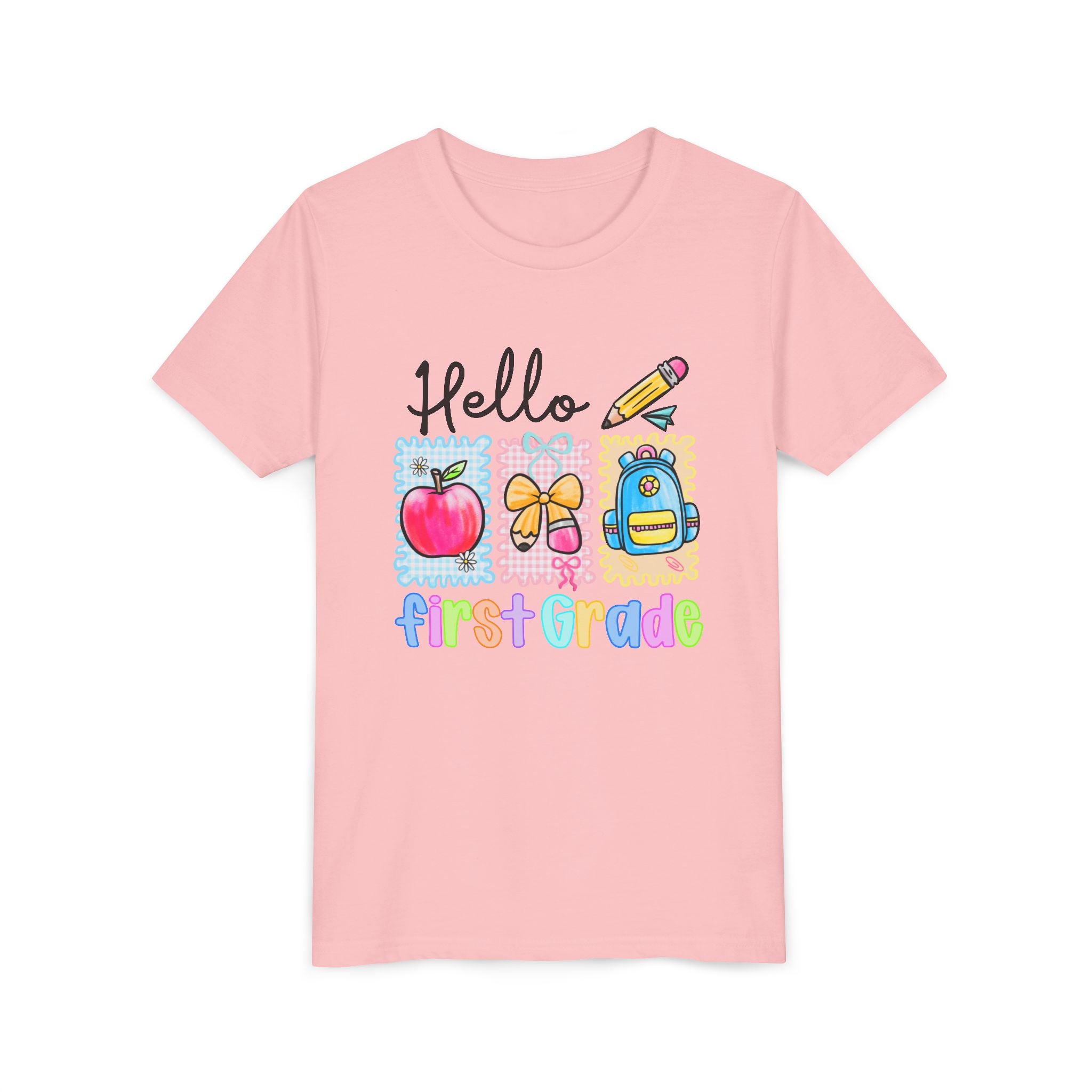 HELLO FIRST GRADE,  T-shirt, back to school youth