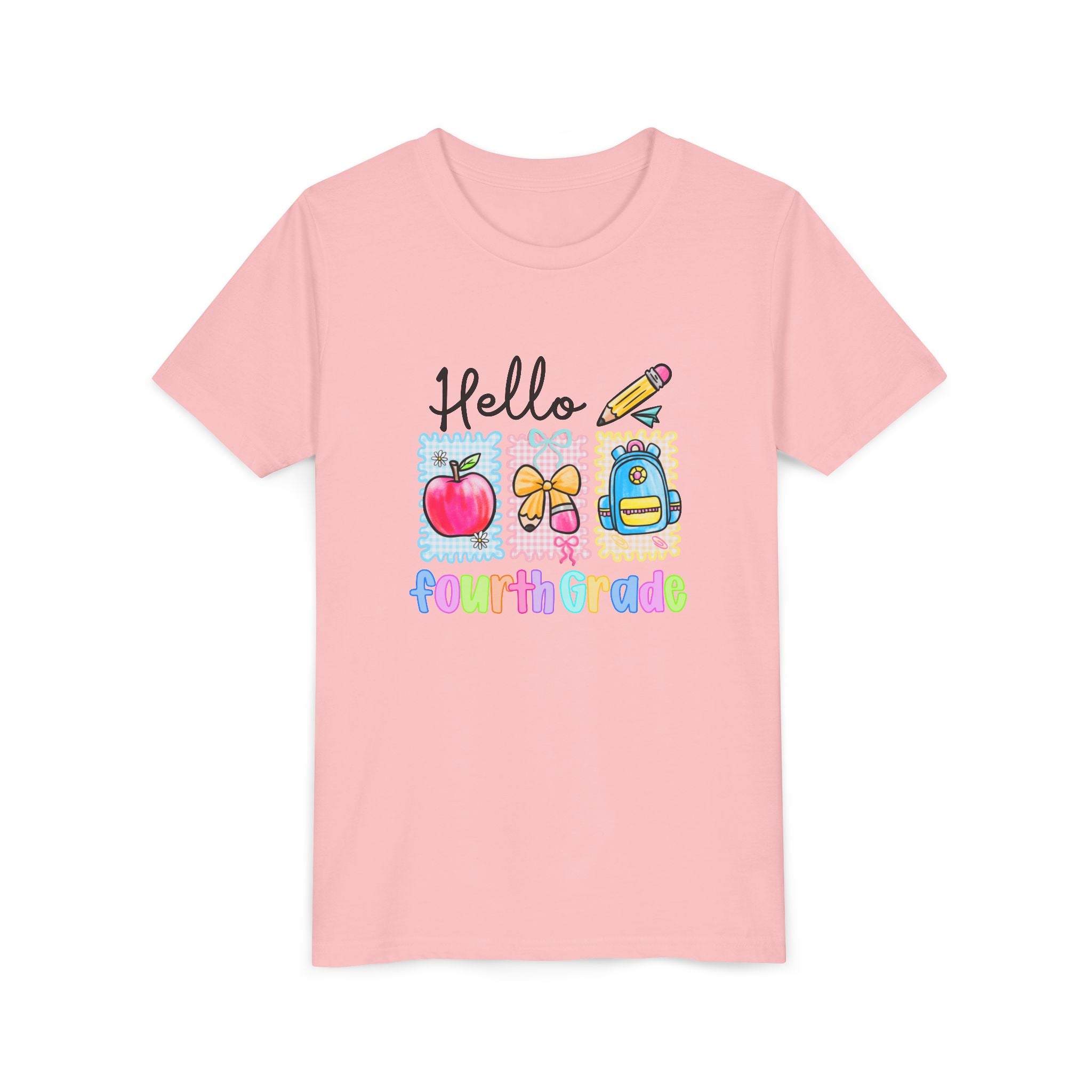 HELLO 4TH GRADE, T- Shirt - Youth Short Sleeve