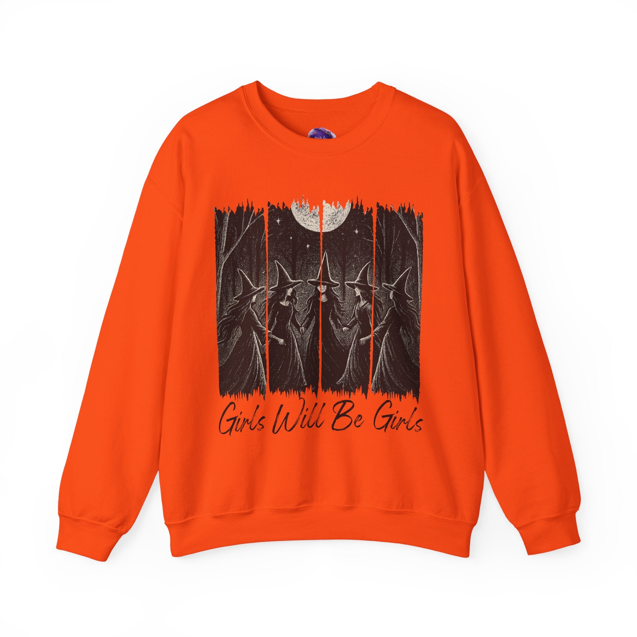 Girls will be girls, Halloween Sweatshirt, Cozy Halloween Apparel, Unisex Crewneck, Fall Fashion, Spooky Season Gift, Themed Clothing
