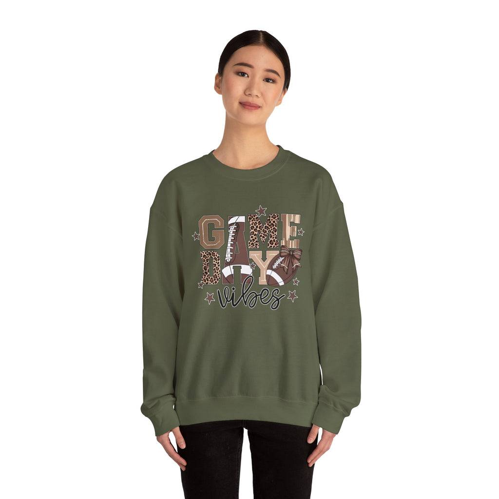 Game Day Vibes Sweatshirt, Unisex Crewneck, Football Fan Apparel, Sports Event Gear, Cozy Casual Wear, Gift for Sports Lovers