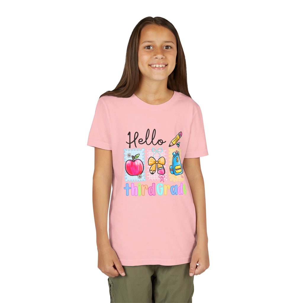 HELLO 3RD GRADE, T-shirt, back to school youth