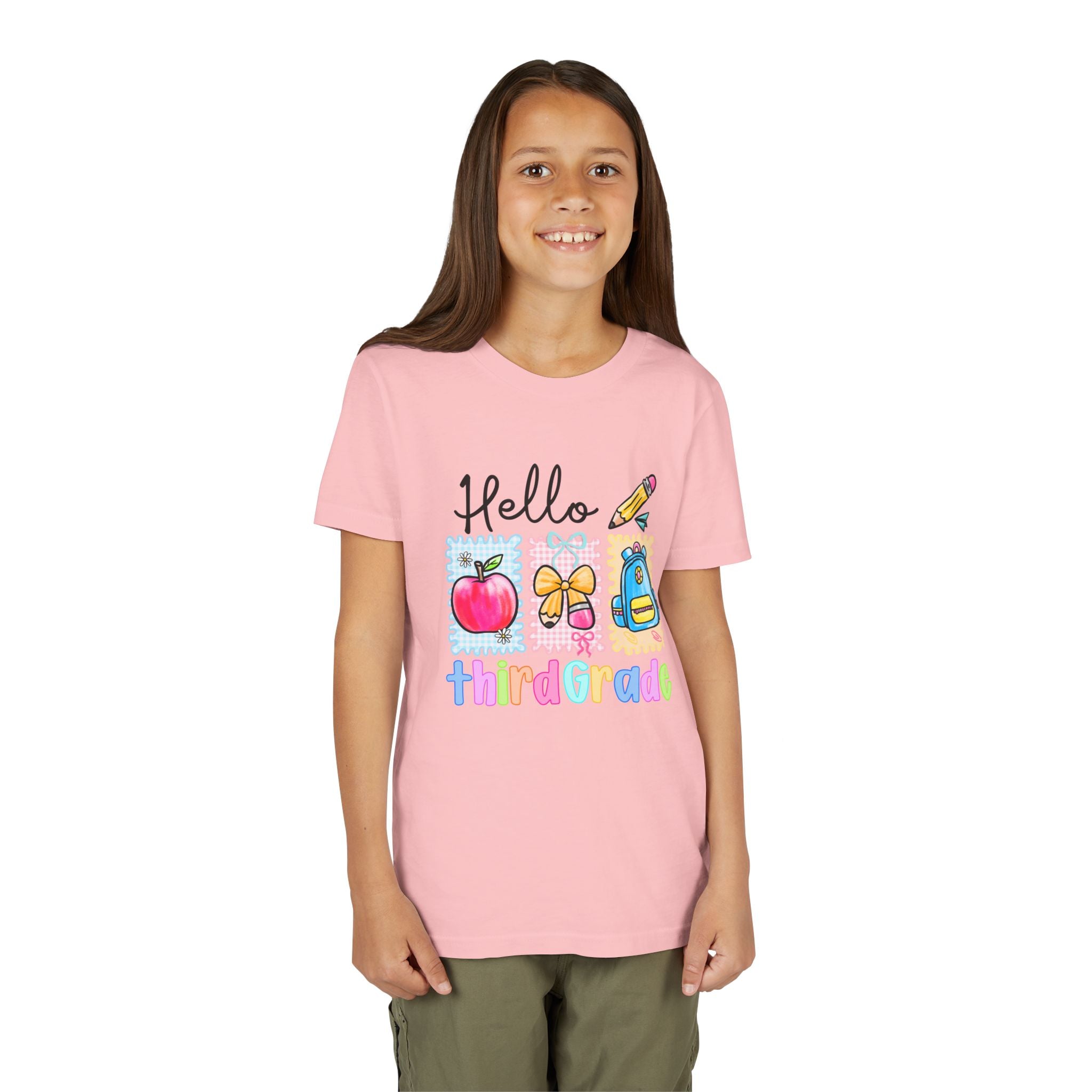 HELLO 3RD GRADE, T-shirt, back to school youth
