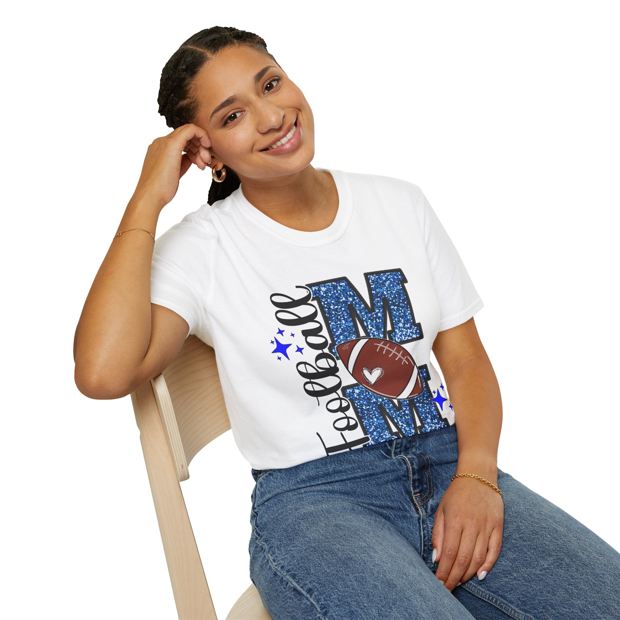 Football Mom T-Shirt, Unisex Tee, Sporty Apparel for Game Day, Perfect for Football Moms, Great Gift Idea