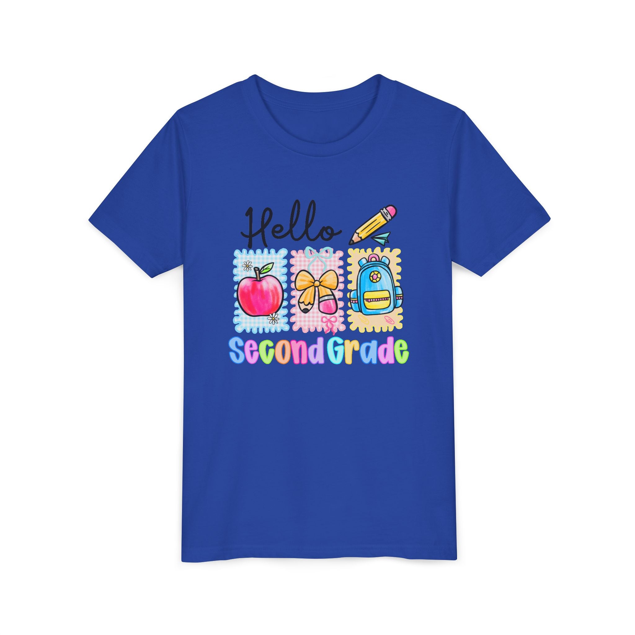 HELLO 2ND GRADE, T-shirt, back to school, youth