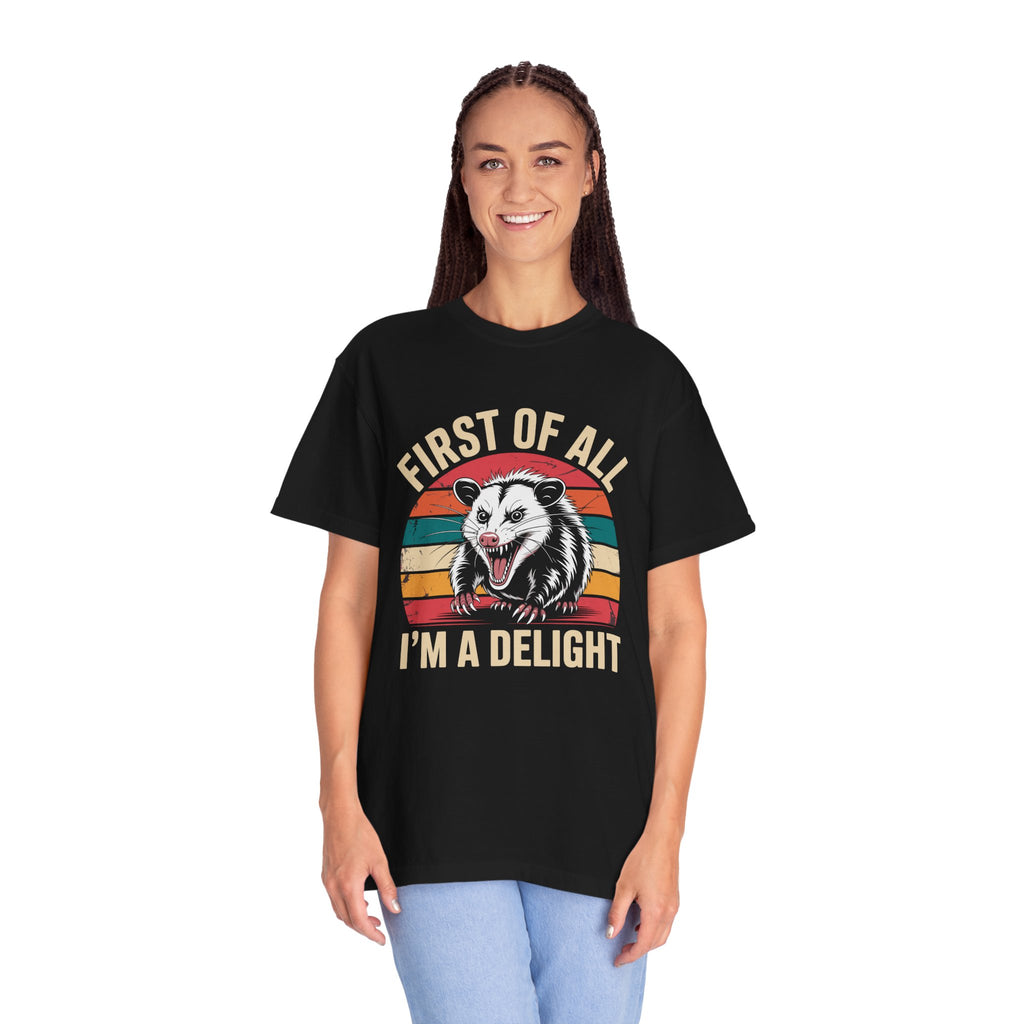 DELIGHTFUL OPOSSUM VINTAGE, Unisex T-shirt, Animal Lover Tee, Cute Graphic Shirt, Gift for Nature Enthusiasts, Fun Casual Wear