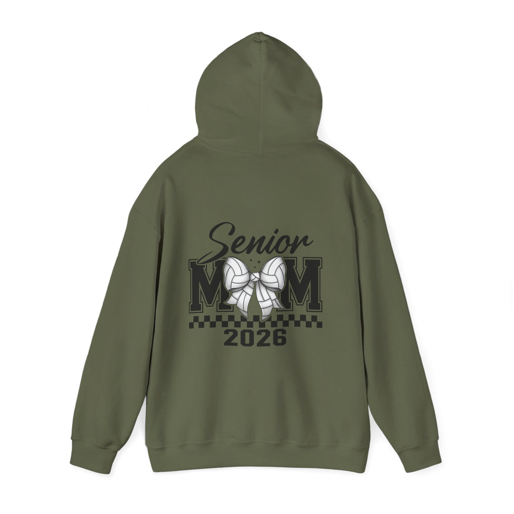 Custom Senior Volleyball Mom Hoodie, Graduation Gift, Personalized Sweatshirt, Unisex Hooded Sweatshirt, Class of 2026 Apparel