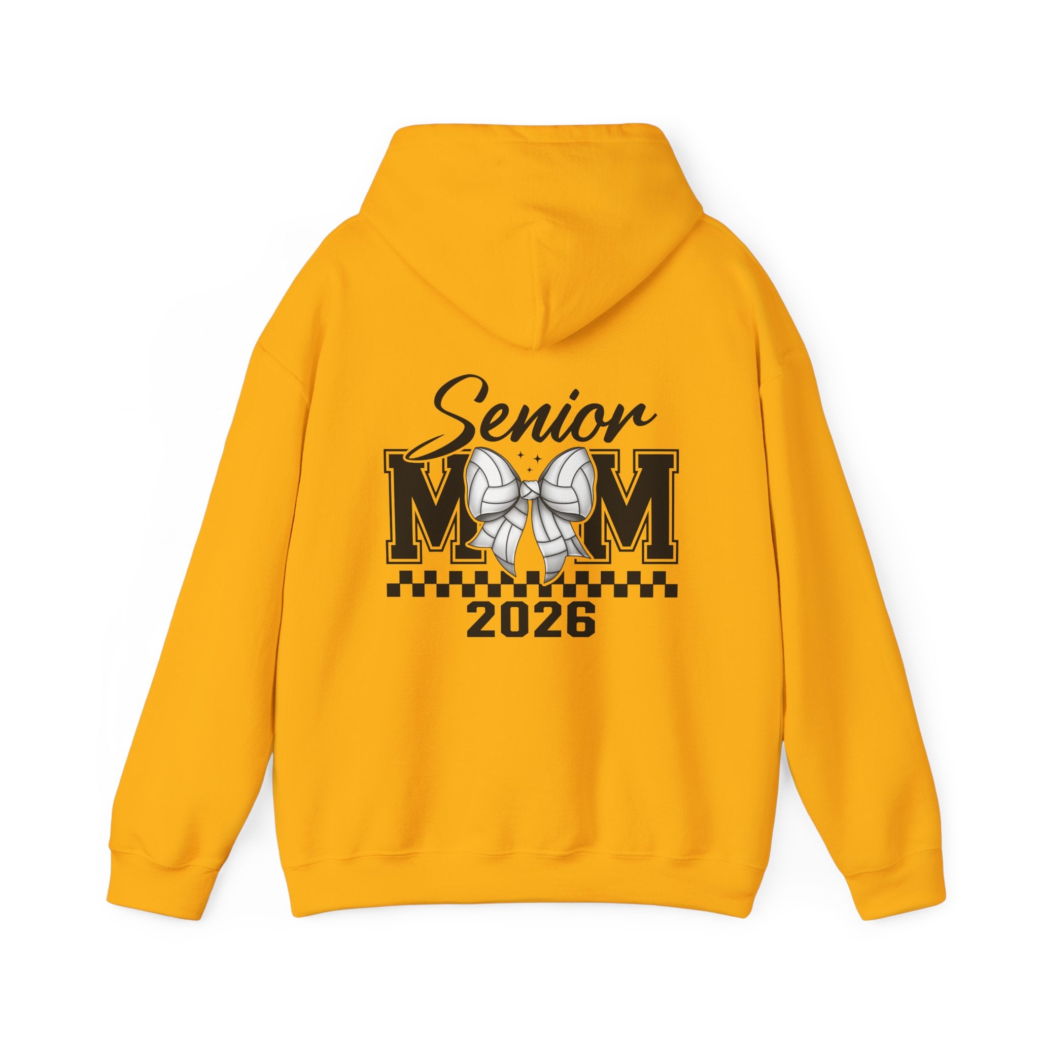 Custom Senior Volleyball Mom Hoodie, Graduation Gift, Personalized Sweatshirt, Unisex Hooded Sweatshirt, Class of 2026 Apparel