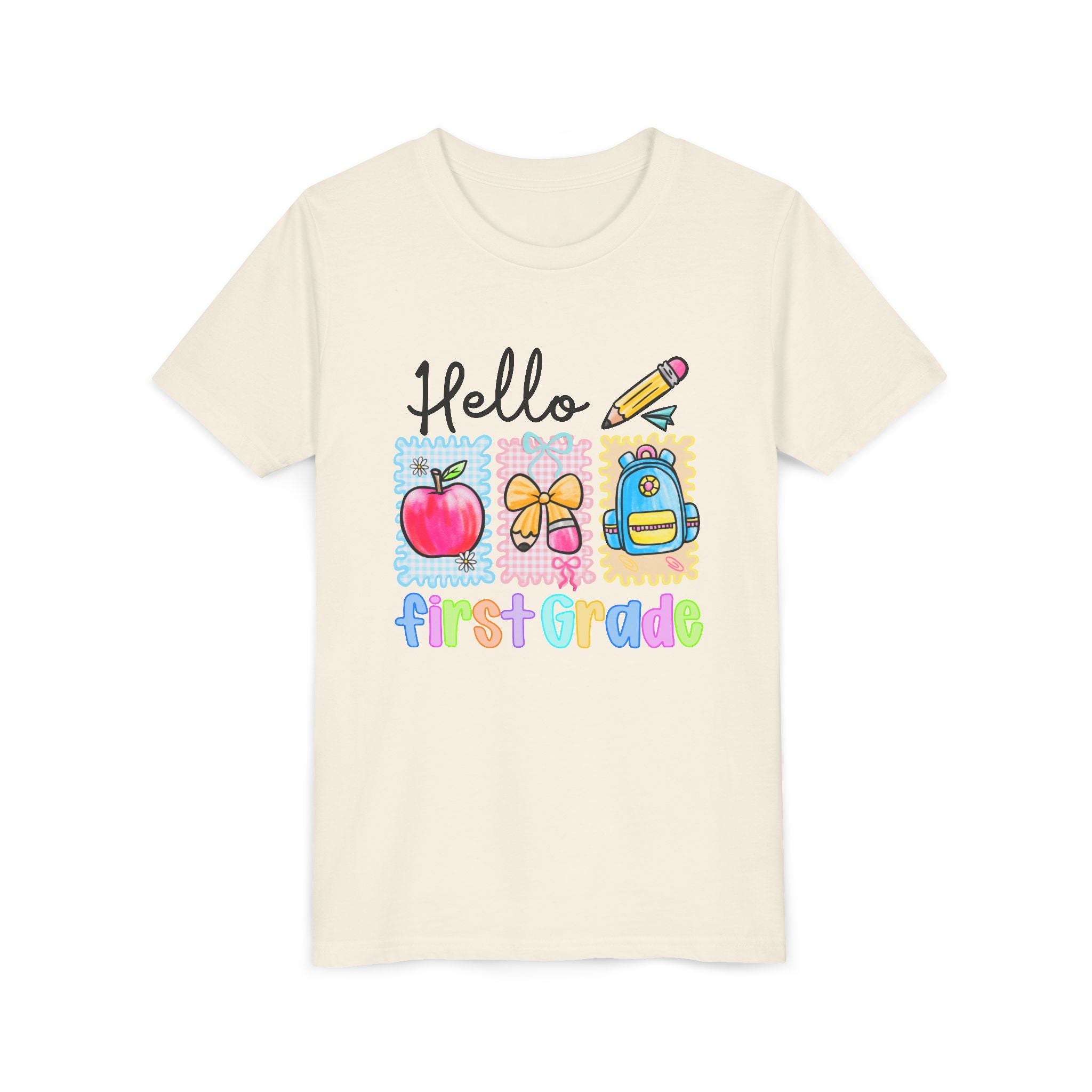 HELLO FIRST GRADE,  T-shirt, back to school youth