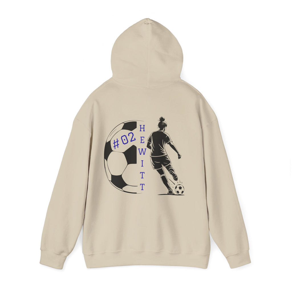 Personalized Soccer Hooded Sweatshirt | Sports Hoodie for Fans, Gift for Athletes, Casual Wear, Team Spirit Apparel