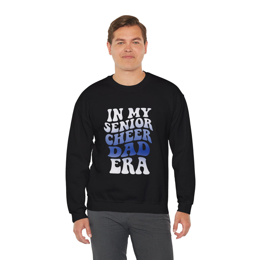 Senior Cheer Dad Sweatshirt, Unisex Crewneck Sweatshirt, Perfect for Game Days, Sports Fan Apparel, Cozy Sweatshirt Gift, Football
