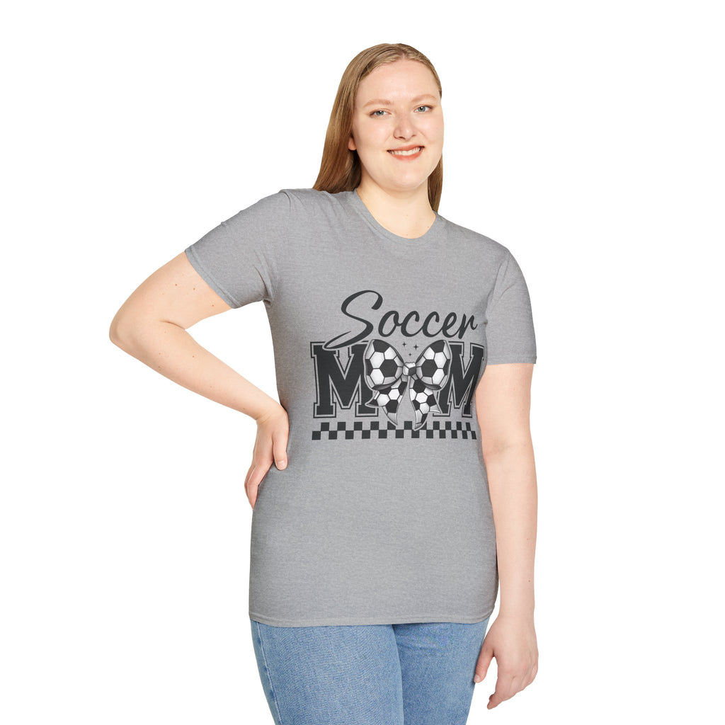Soccer Mom T-Shirt, Sporty Graphic Tee, Perfect for Team Spirit, Gift for Mom, Casual Wear,