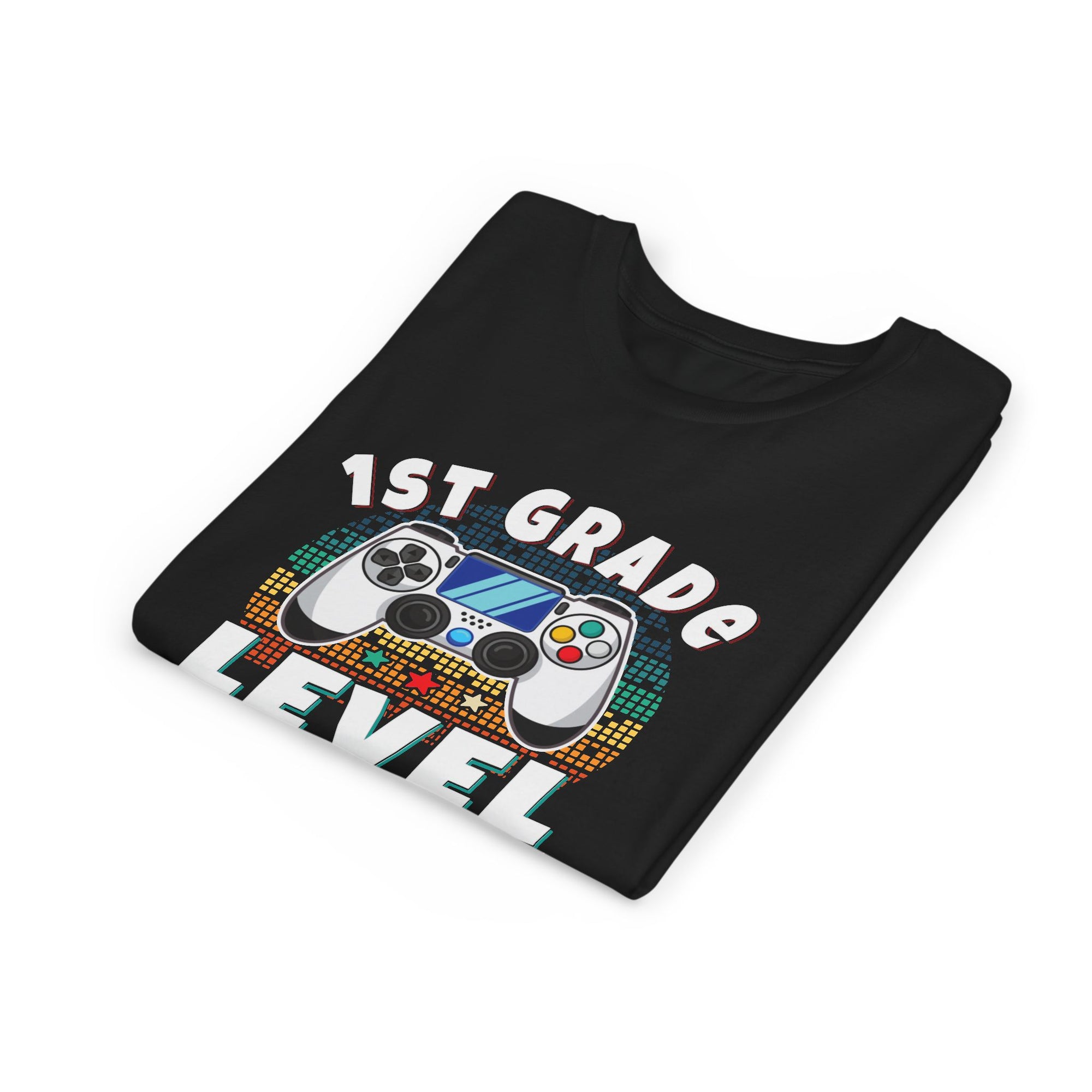 1st GRADE LEVEL UNLOCKED Youth Tee - Fun T-Shirt, Gaming Shirt, Kids Birthday Gift, Back to School, Video Game Lover