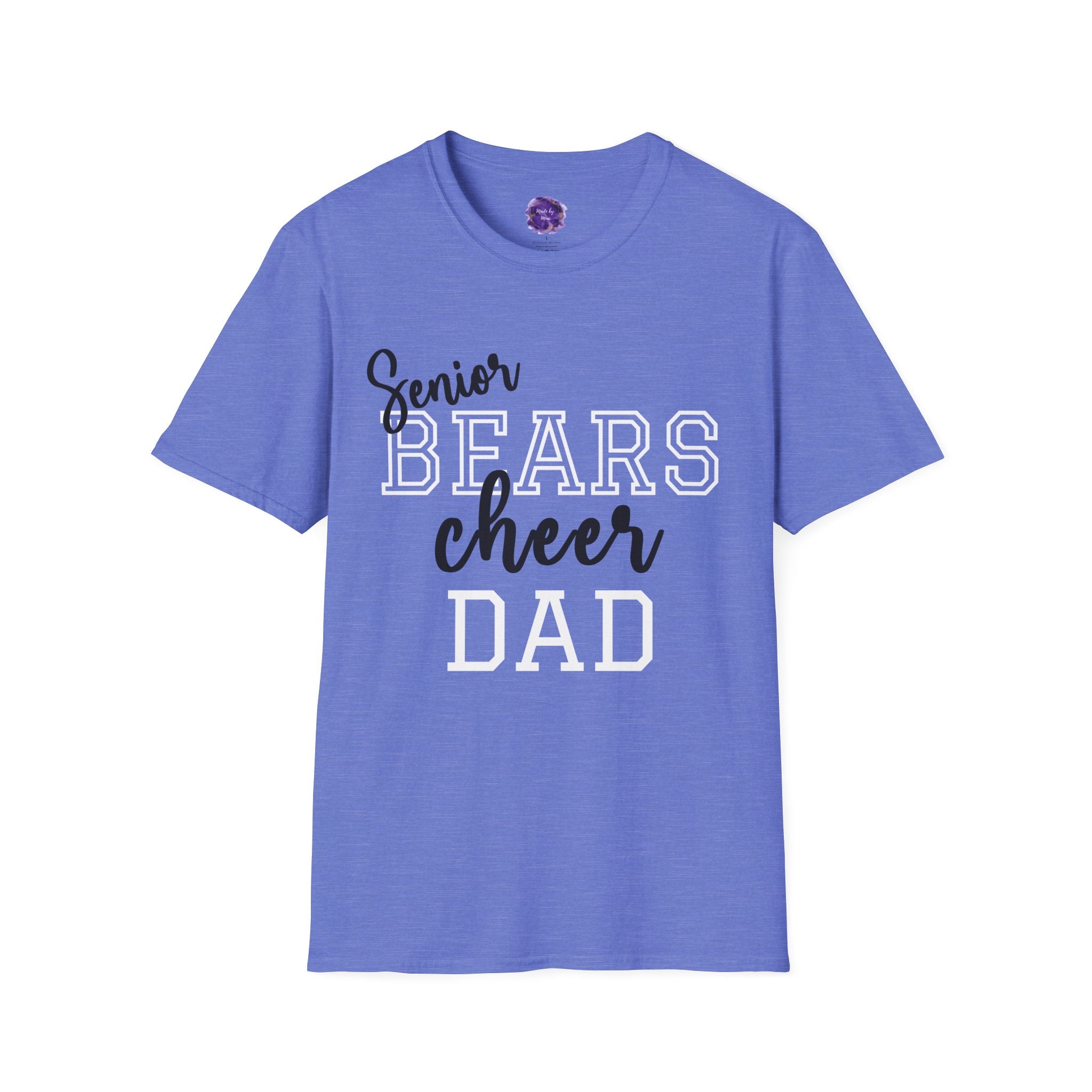 Senior Bears Cheer Dad T-Shirt, Unisex Sports Tee, Dad Gift Shirt, Father’s Day Apparel, Family Game Day Top