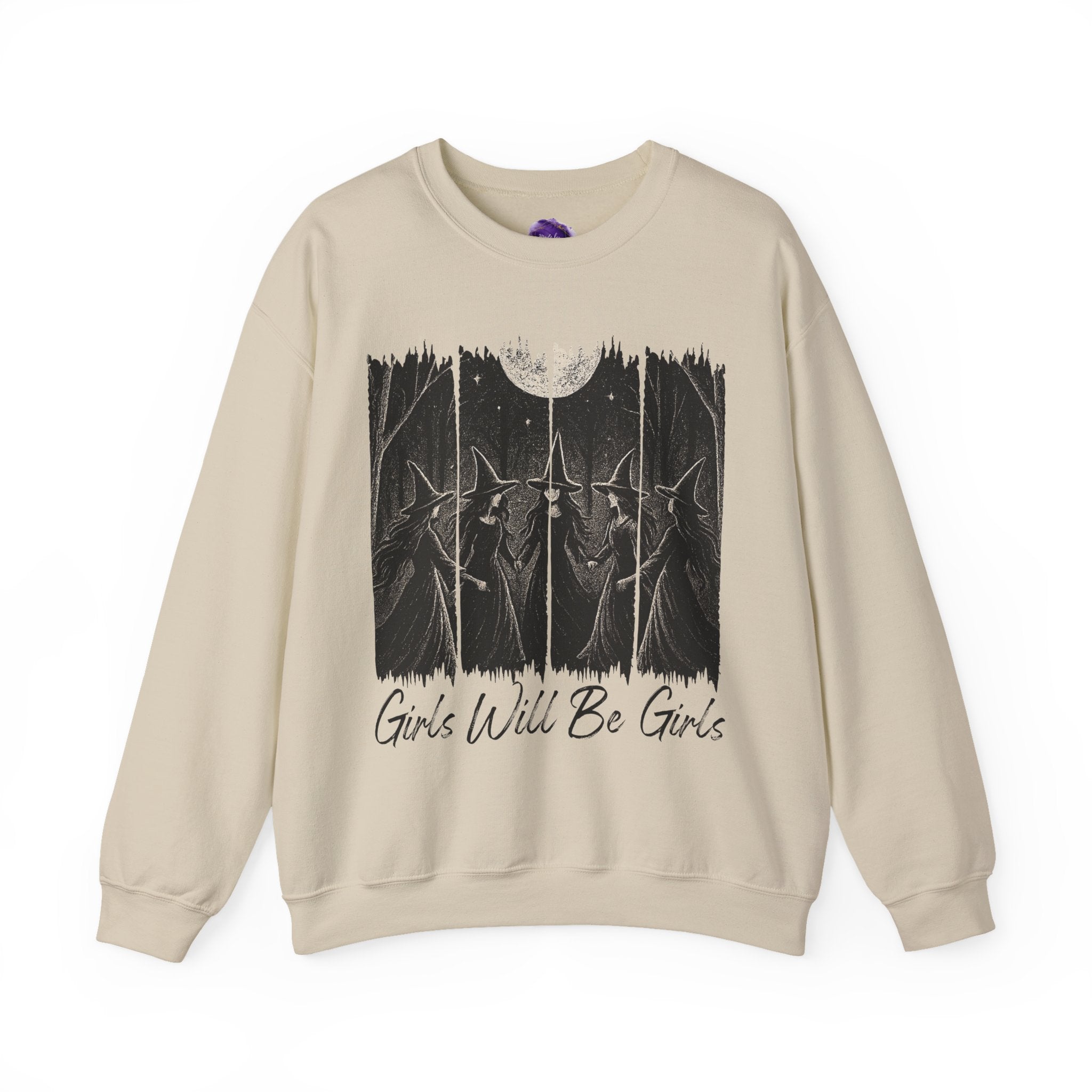 Girls will be girls, Halloween Sweatshirt, Cozy Halloween Apparel, Unisex Crewneck, Fall Fashion, Spooky Season Gift, Themed Clothing