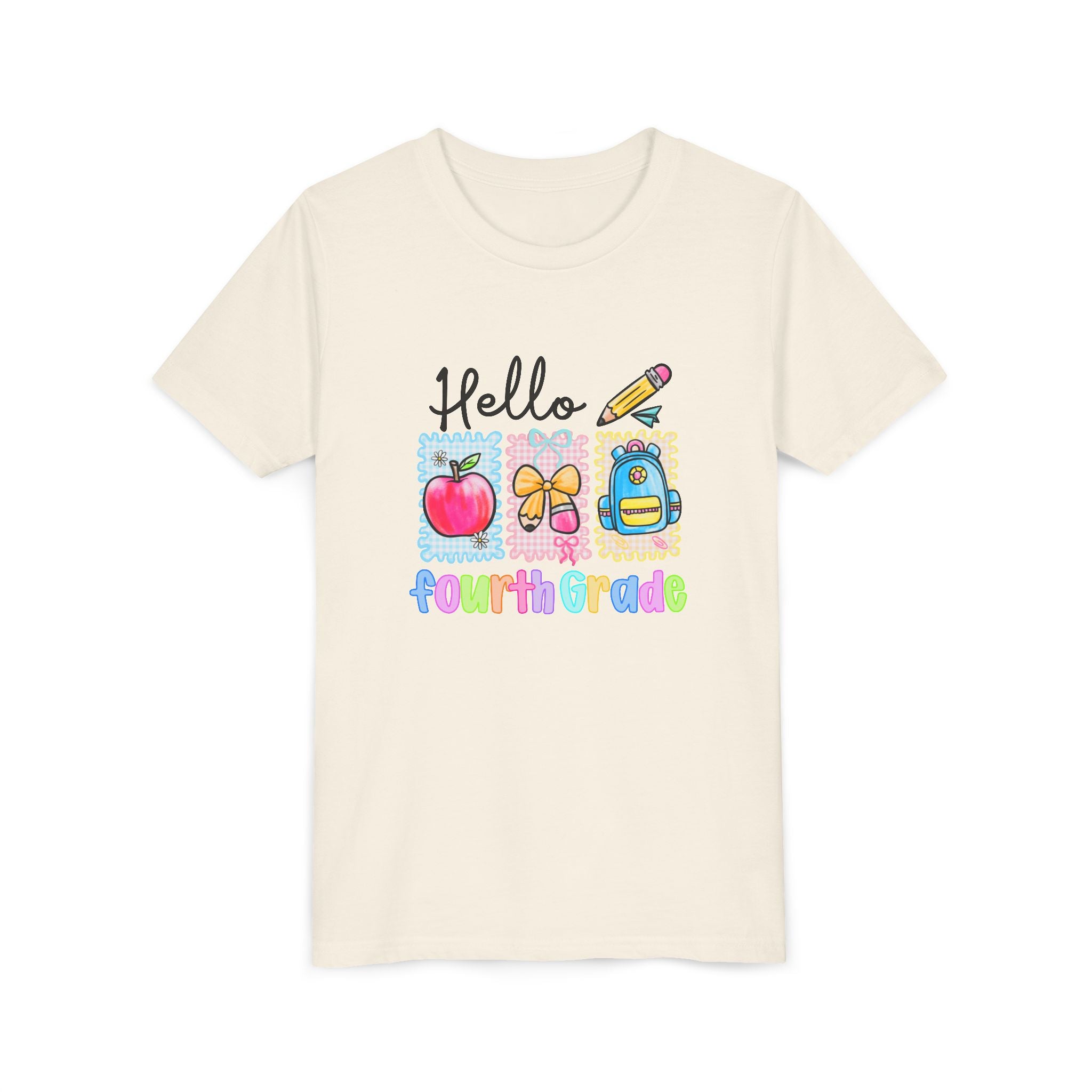 HELLO 4TH GRADE, T- Shirt - Youth Short Sleeve