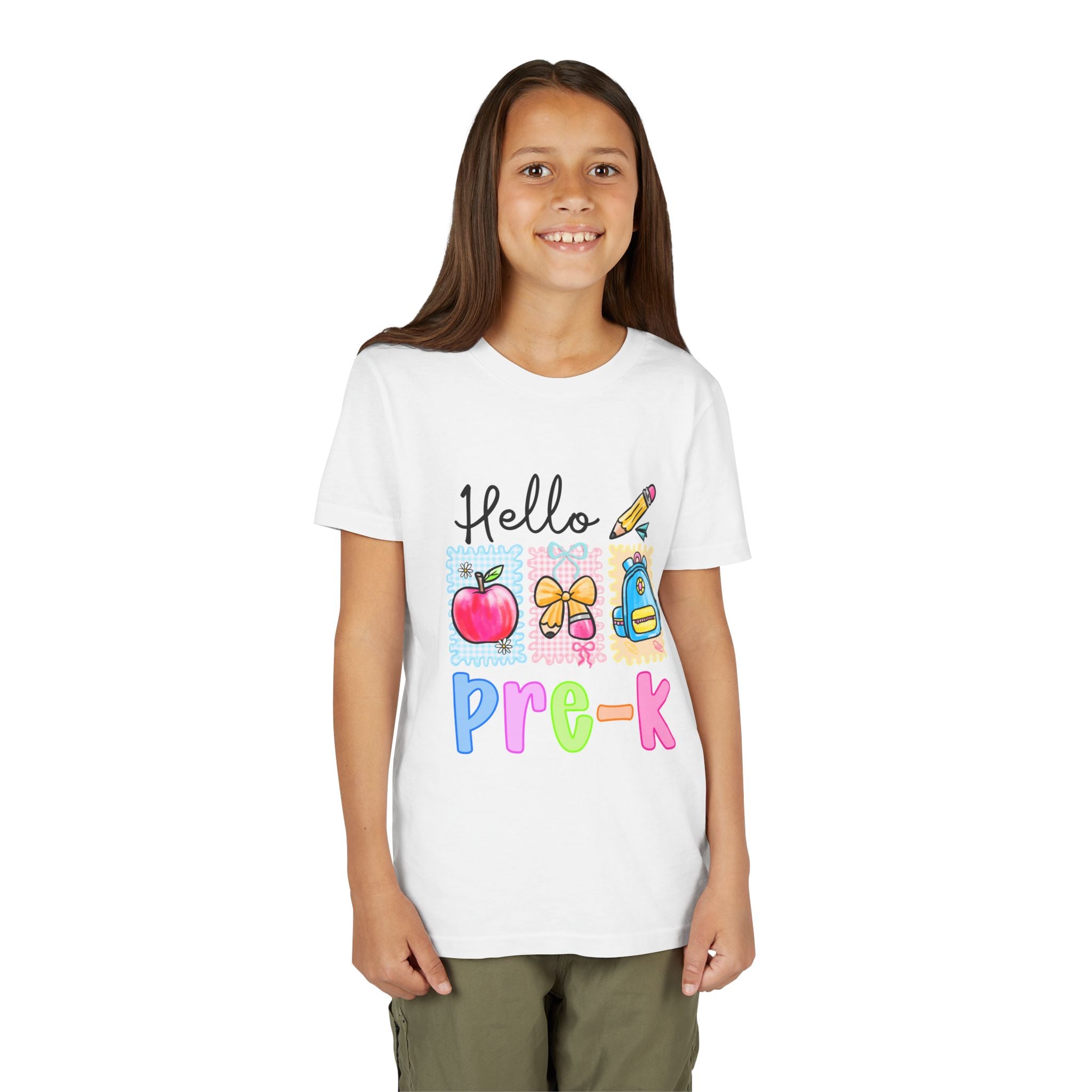 HELLO PRE-K,  Tee for Kids, Back to School Shirt, Preschool T-Shirt, Toddler Outfits, Fun Classroom Wear