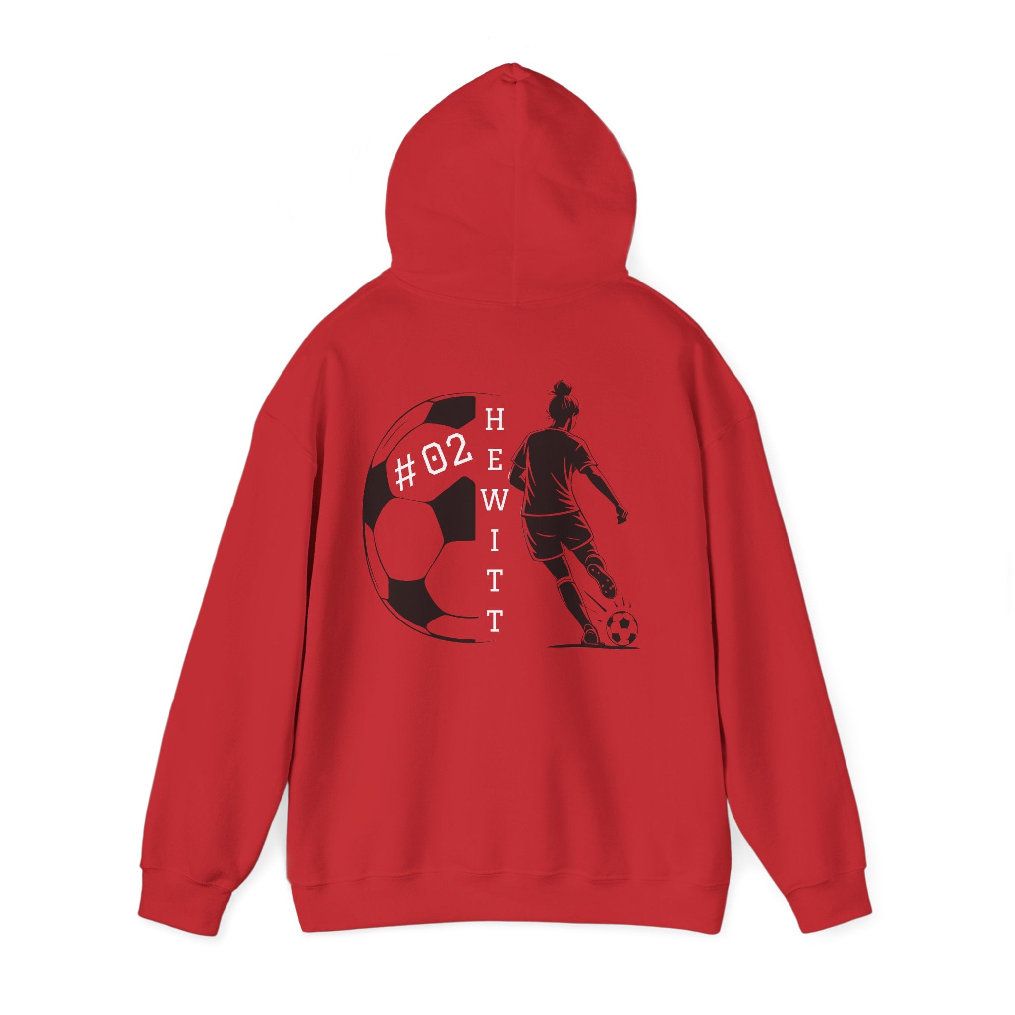 Personalized Soccer Hooded Sweatshirt | Sports Hoodie for Fans, Gift for Athletes, Casual Wear, Team Spirit Apparel