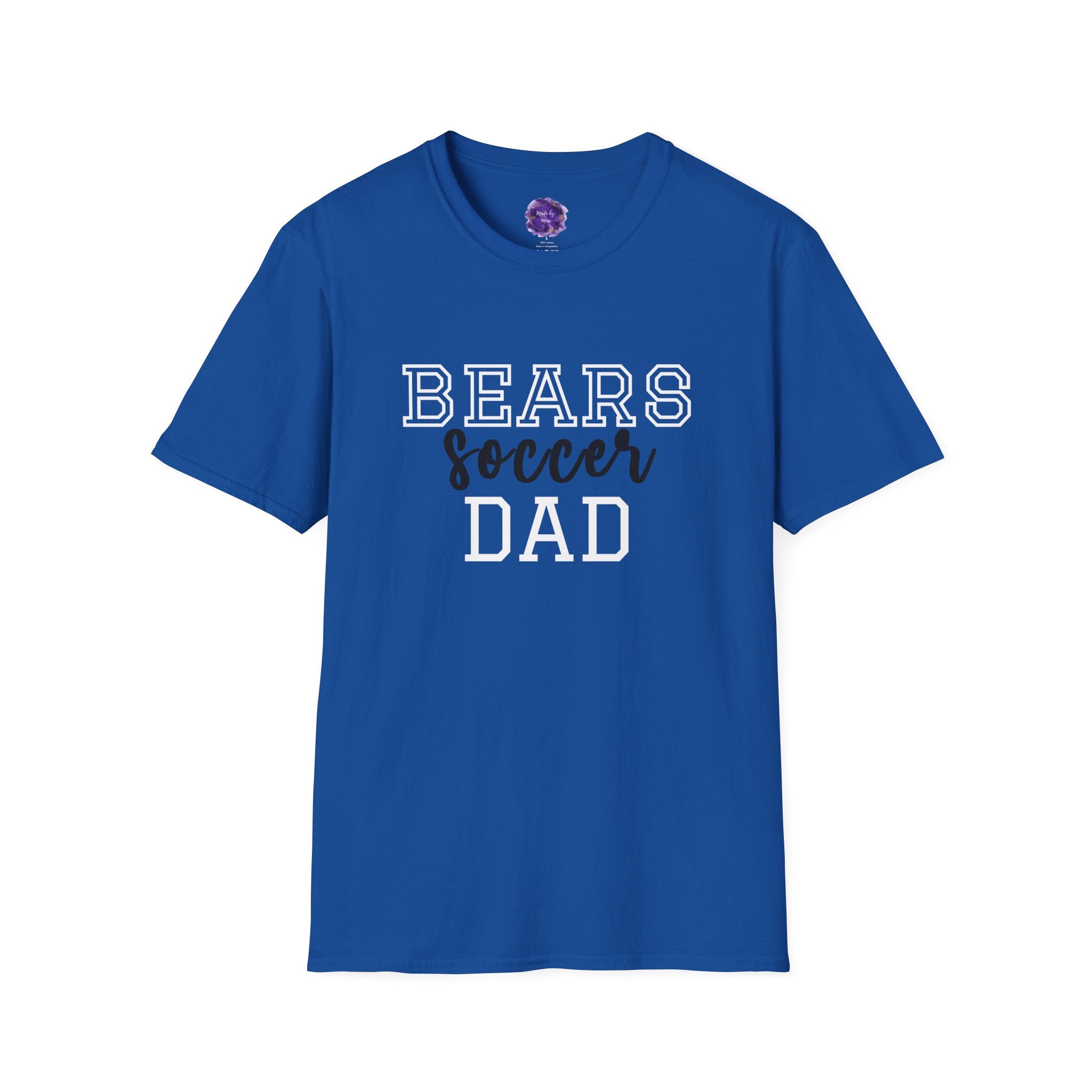 Bears Soccer Dad T-Shirt, Sporty Graphic Tee, Perfect for Team Spirit, Gift for Dad, Casual Wear,