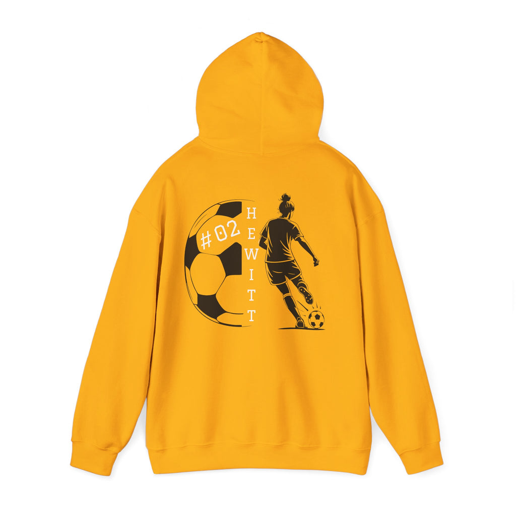 Personalized Soccer Hooded Sweatshirt | Sports Hoodie for Fans, Gift for Athletes, Casual Wear, Team Spirit Apparel