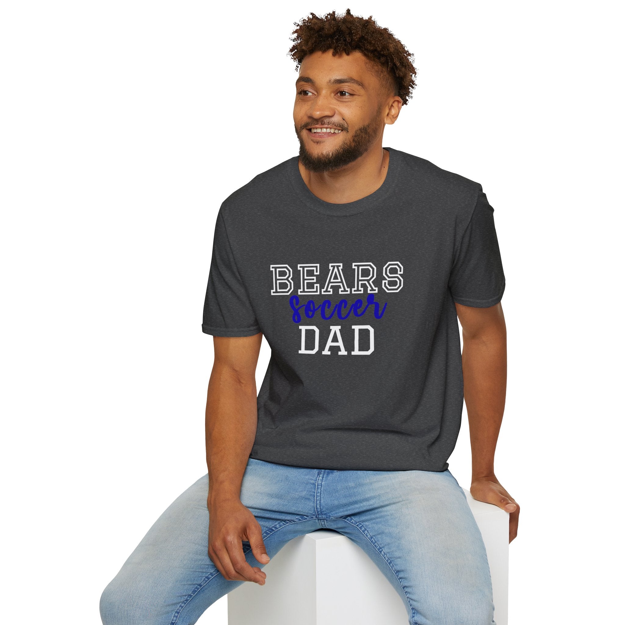Bears Soccer Dad T-Shirt, Sporty Graphic Tee, Perfect for Team Spirit, Gift for Dad, Casual Wear,