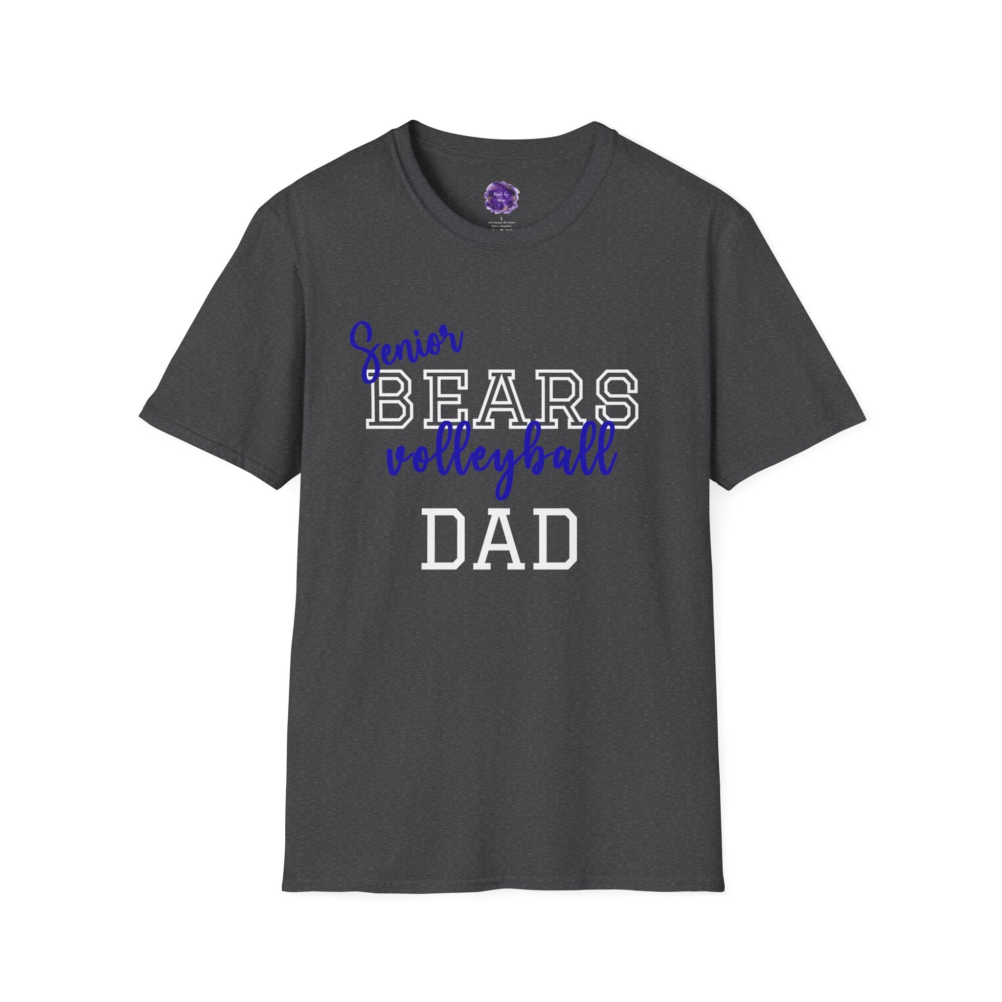 Senior Bears Volleyball Dad, Dad's #1 Volleyball Supporter Tee, Unisex Softstyle T-Shirt for Volleyball Dads, Sports Fan Gear, Personalized Father's Day Gift, Team [...]