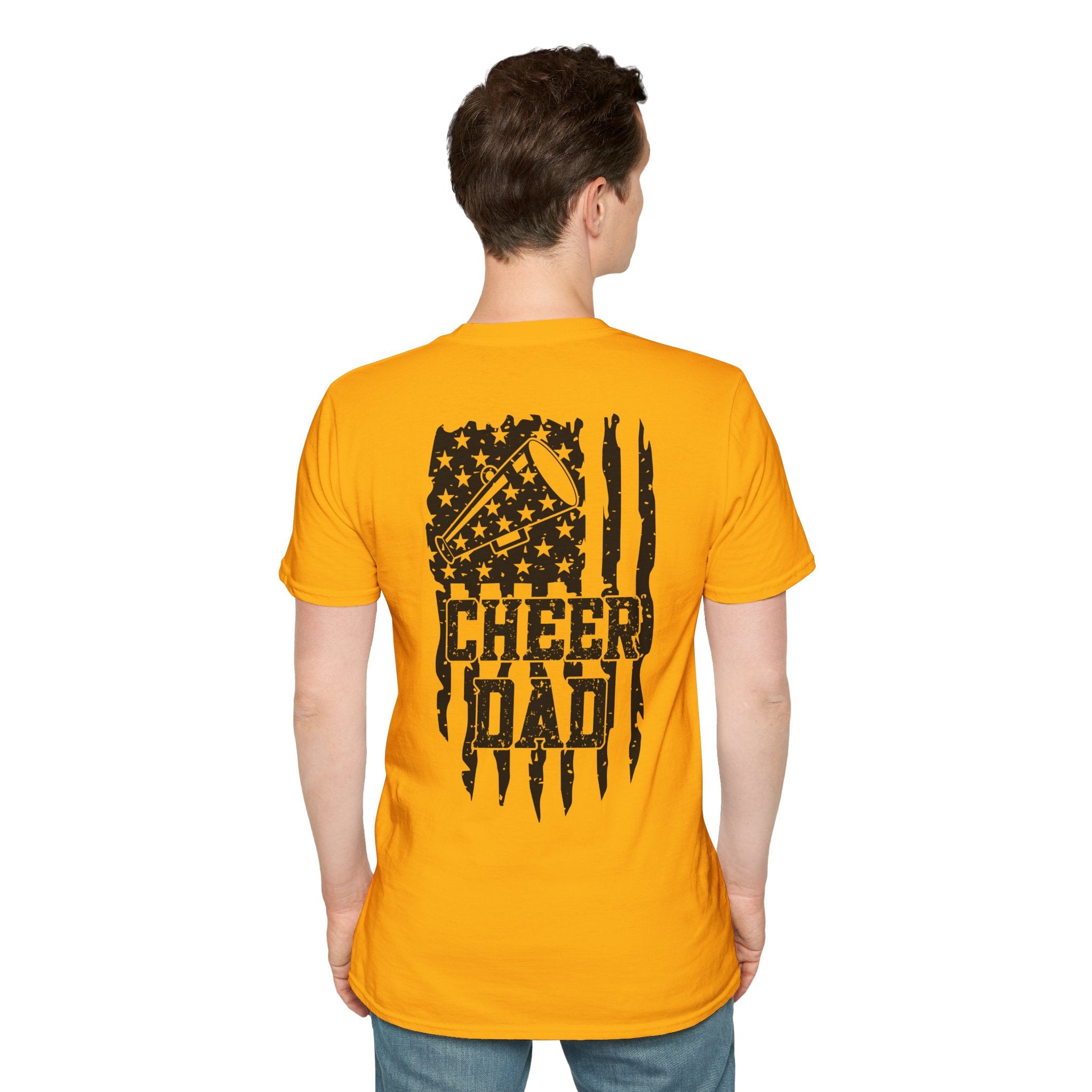 CHEER DAD T-shirt, Unisex Tee, Sporty Apparel for Game Day, Perfect for Cheer Dads, Great Gift Idea
