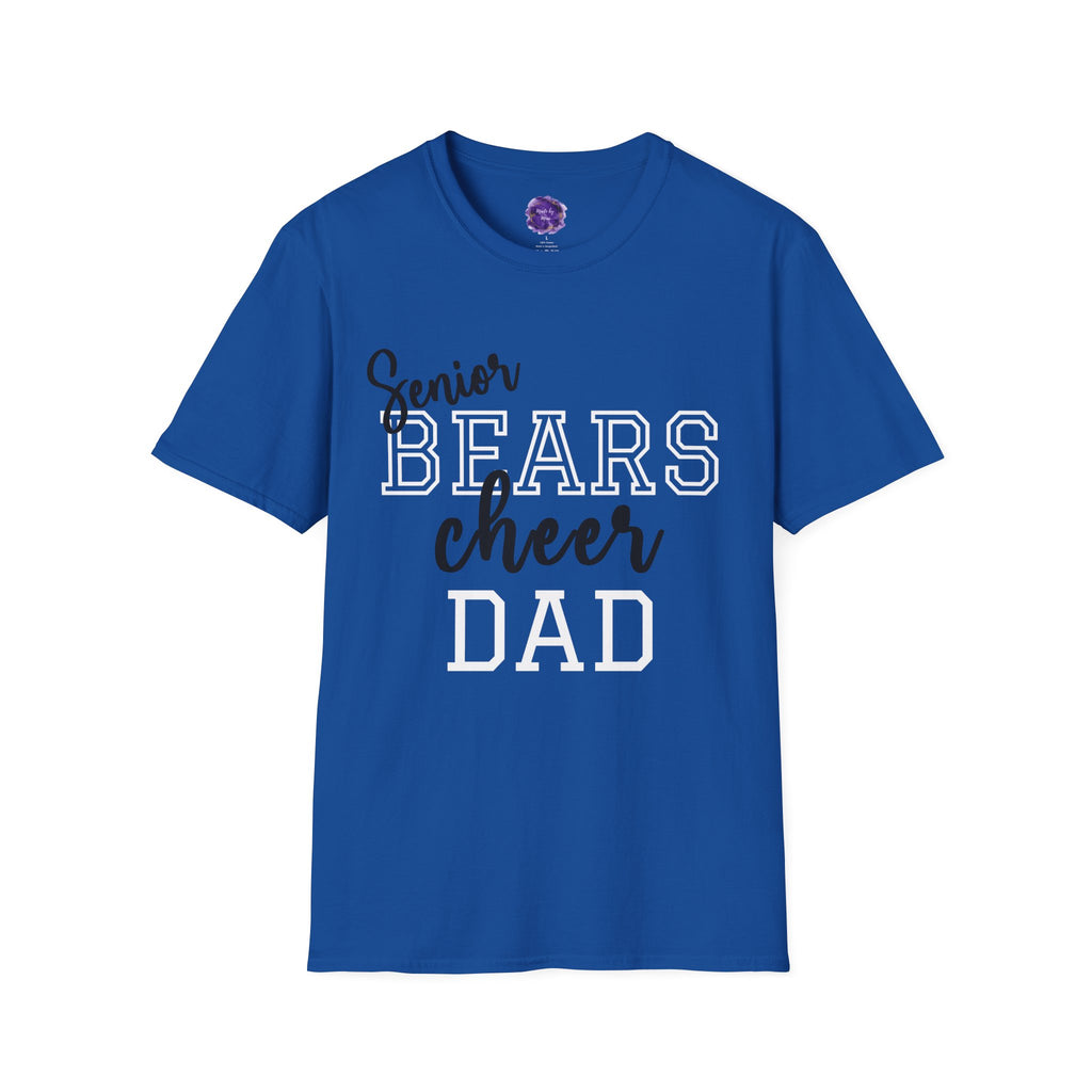 Senior Bears Cheer Dad T-Shirt, Unisex Sports Tee, Dad Gift Shirt, Father’s Day Apparel, Family Game Day Top