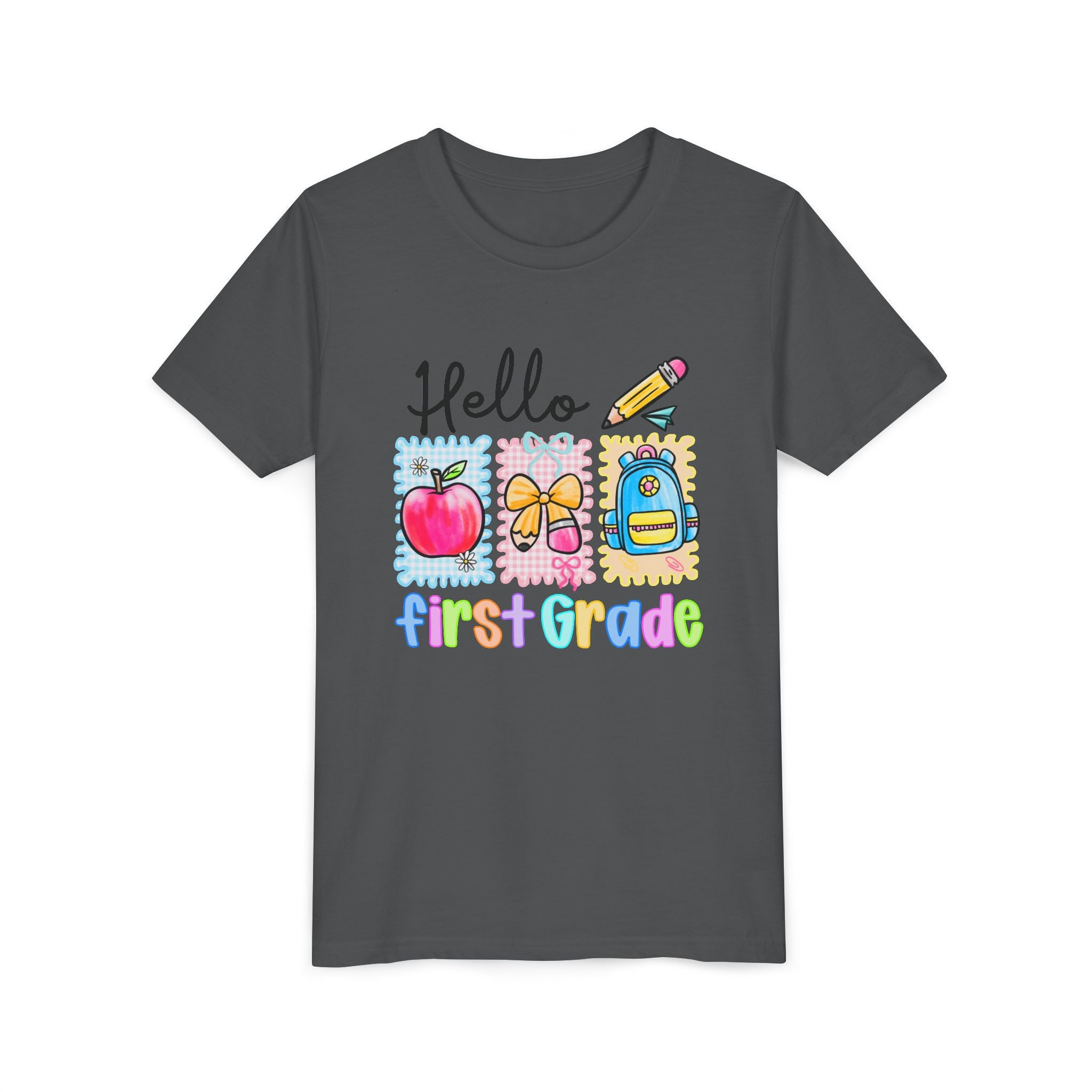 HELLO FIRST GRADE,  T-shirt, back to school youth