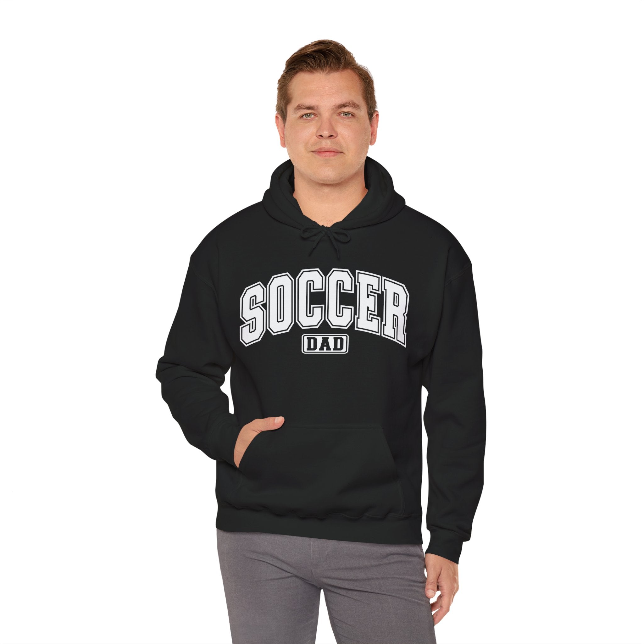 Soccer Dad Hoodie, Unisex Heavy Blend Hoodie for Sports Fans, Personalized Sweatshirt, Game Day Apparel