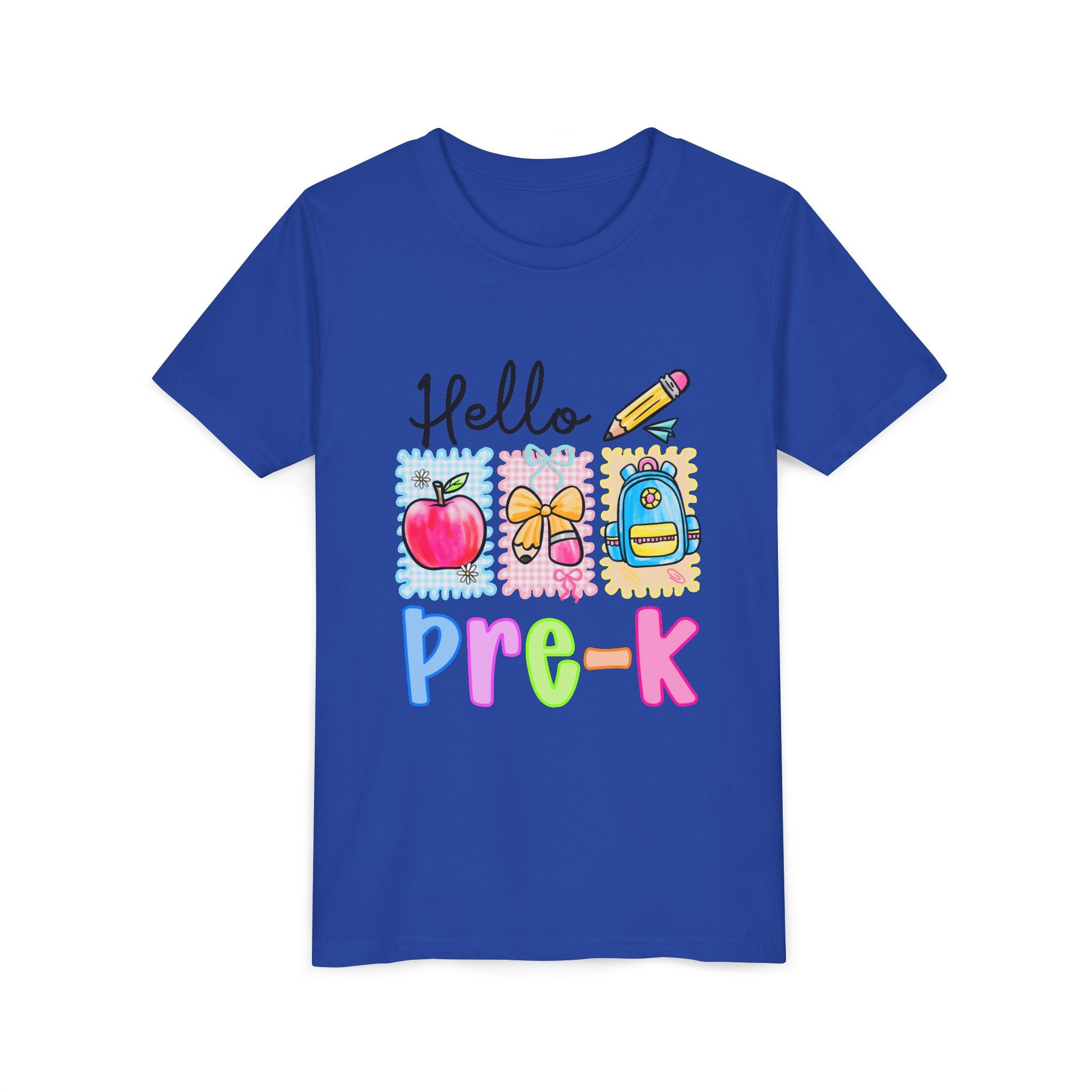 HELLO PRE-K,  Tee for Kids, Back to School Shirt, Preschool T-Shirt, Toddler Outfits, Fun Classroom Wear