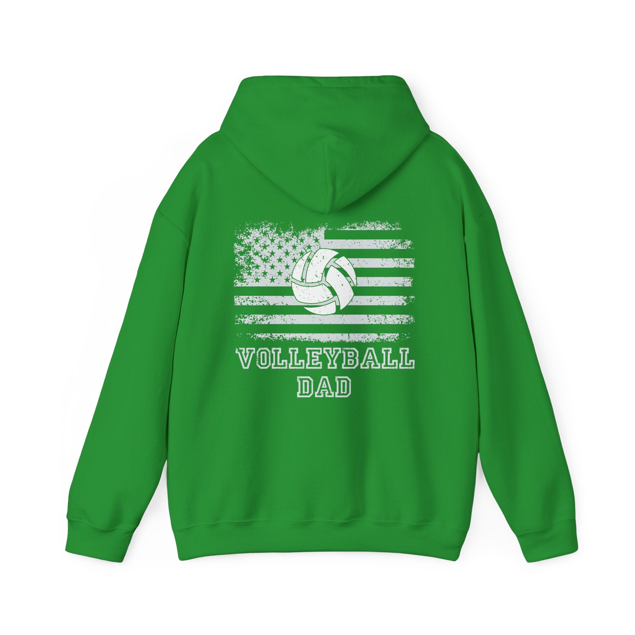 Volleyball Dad Hooded Sweatshirt (Logo on back) Personalization on front