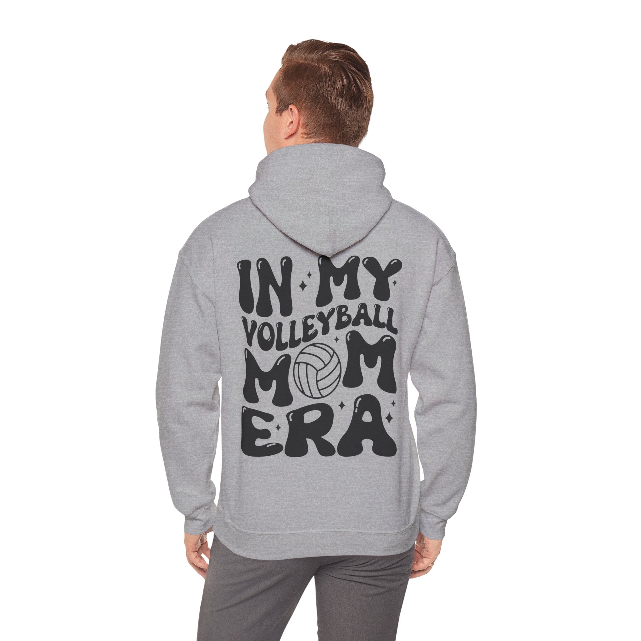 Volleyball Mom Era Hoodie Sweatshirt, print on back, personalization available on front