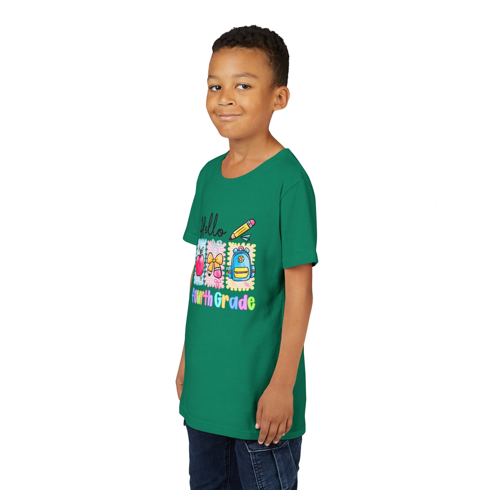 HELLO 4TH GRADE, T- Shirt - Youth Short Sleeve